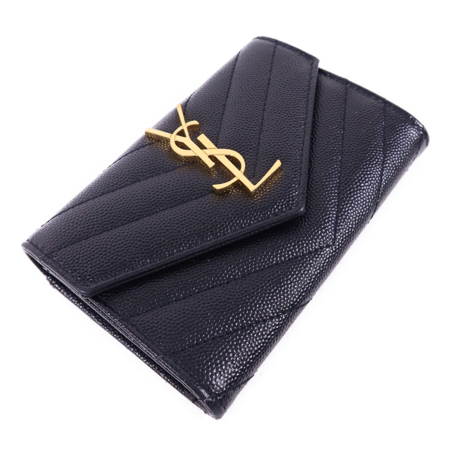 SAINT LAURENT 牛皮皮革Card Case金扣卡片套