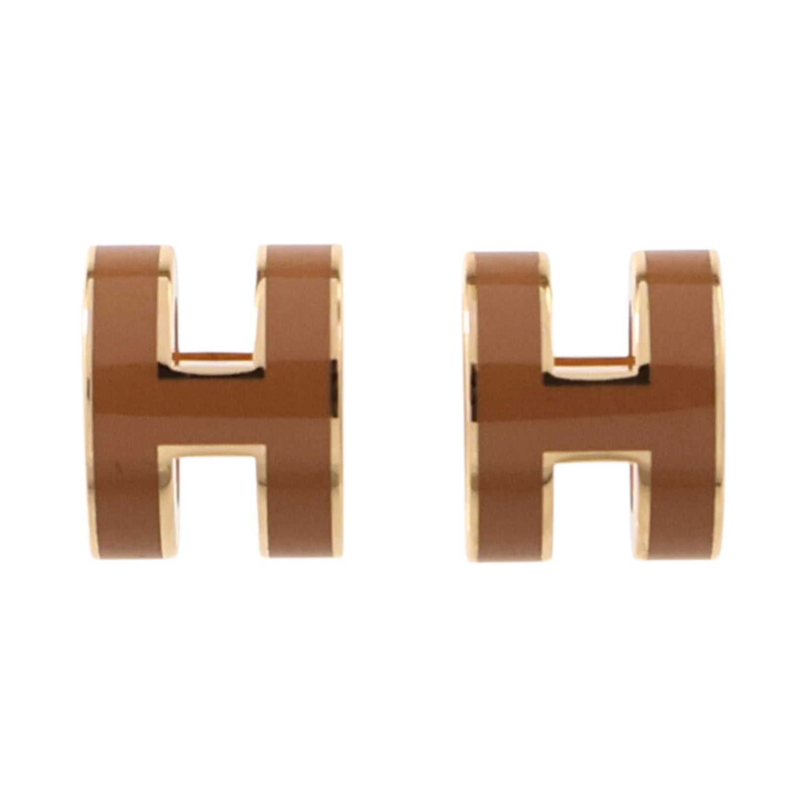 HERMES 金屬/琺瑯Mini Pop H Earrings耳環
