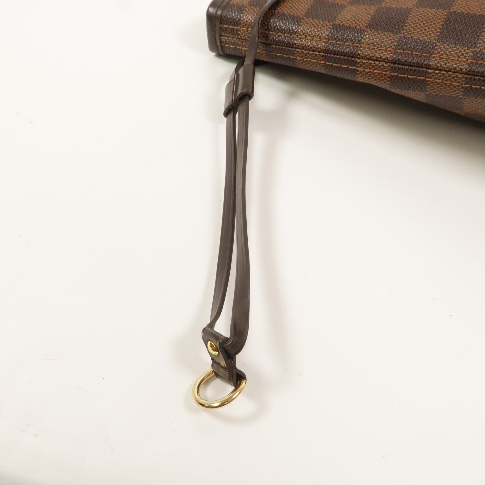 LOUIS VUITTON Damier Neverfull MM金扣手挽袋/肩背袋
