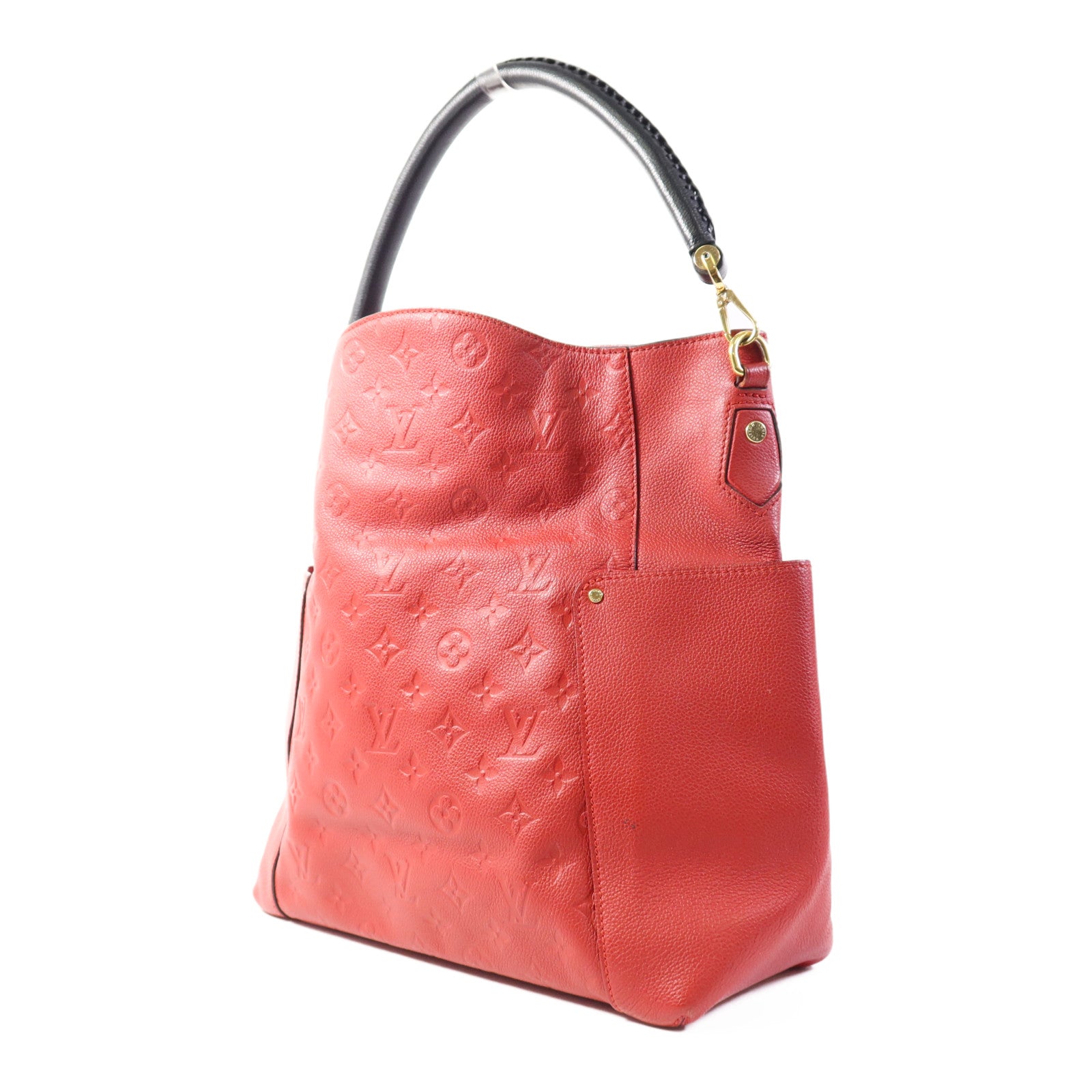 LOUIS VUITTON Monogram Empreinte Bagatelle金扣肩背袋