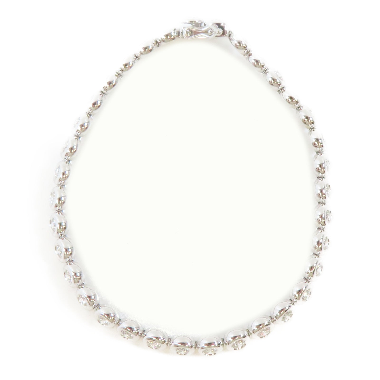 JEWELRY 18K白金Diamond Bracelet2.312ct鑽石手鏈#16.5cm