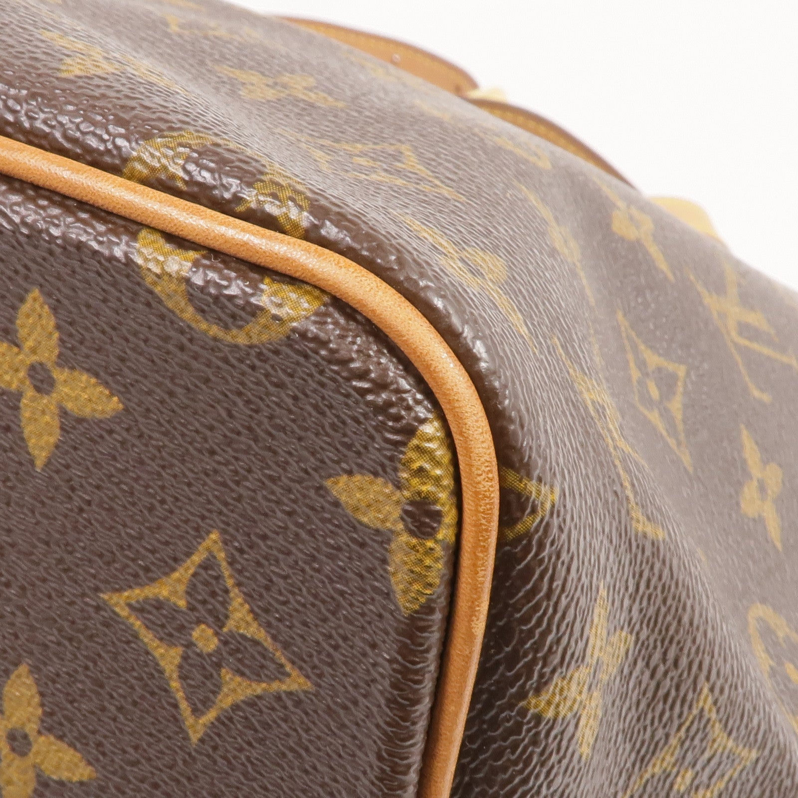 LOUIS VUITTON Monogram Palermo PM金扣手挽肩背兩用袋棕色