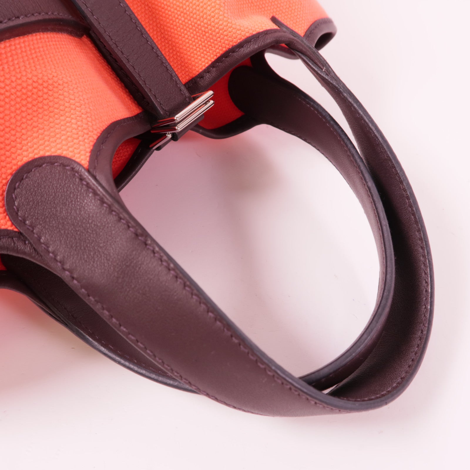 HERMES 【激減優惠】帆布Picotin PM Cargo手挽袋OERose Texas