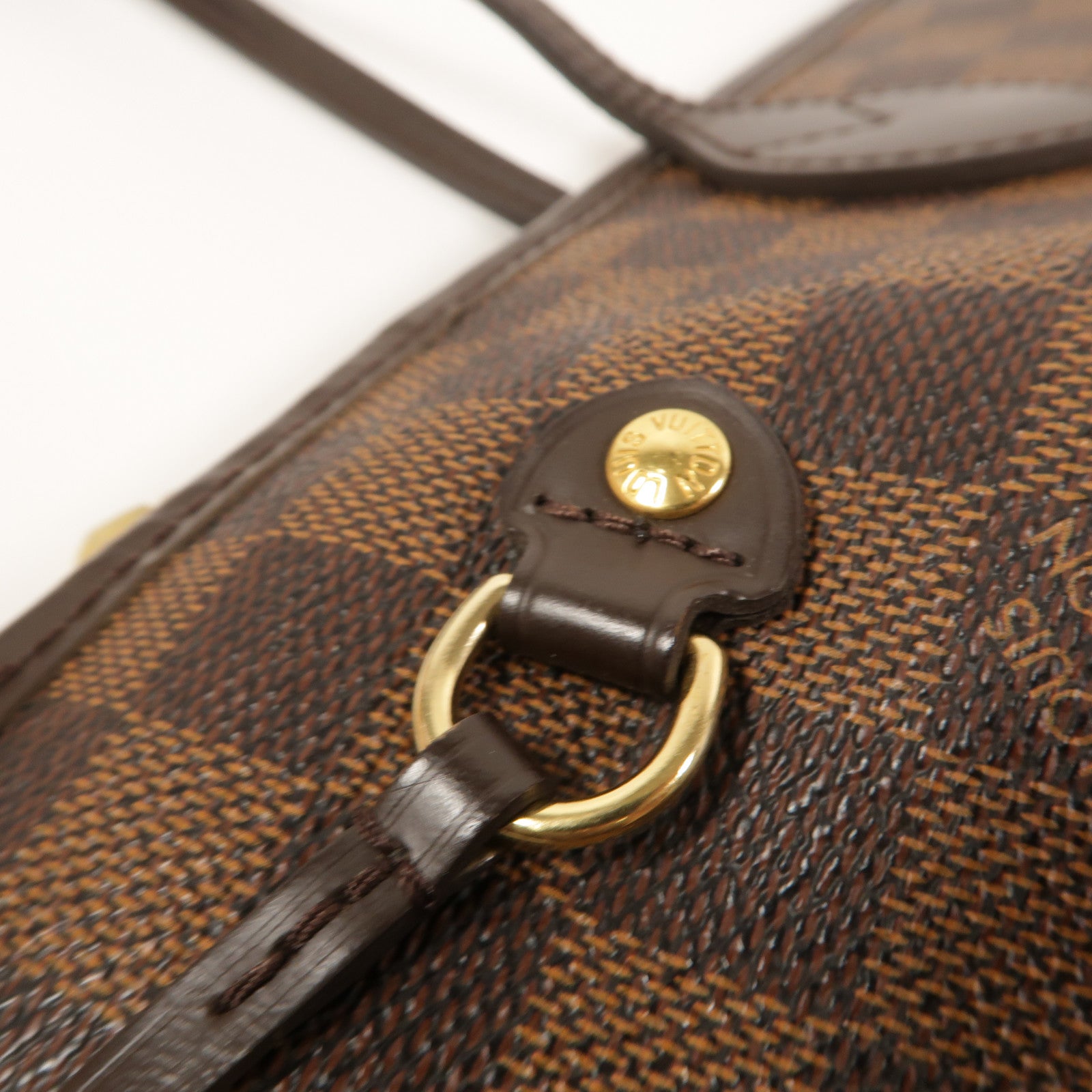 LOUIS VUITTON Damier Neverfull MM金扣手挽袋/肩背袋