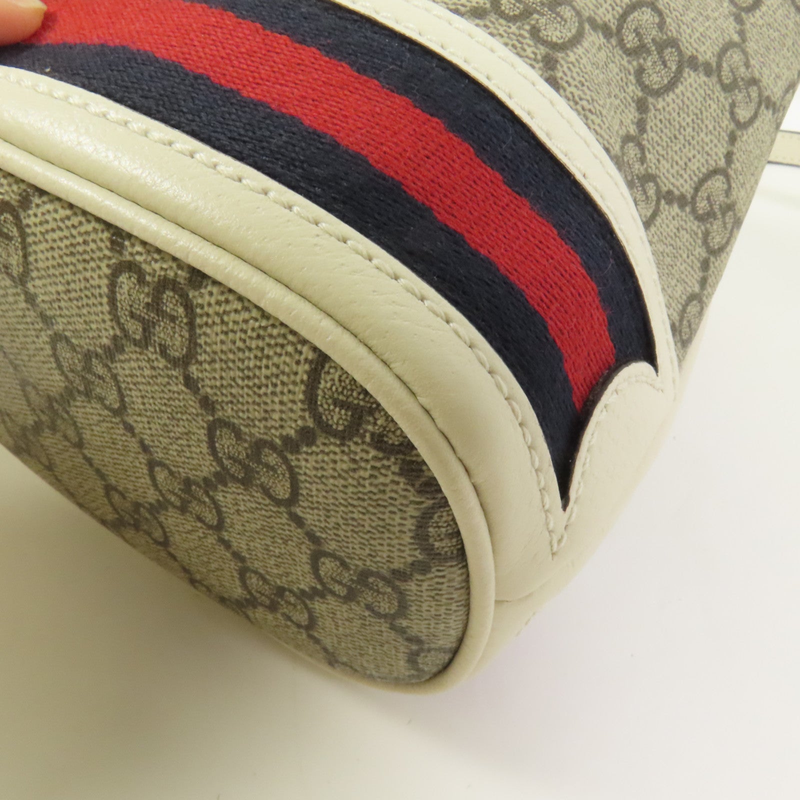 GUCCI 塗層帆布Ophidia Mini Bucket肩背袋