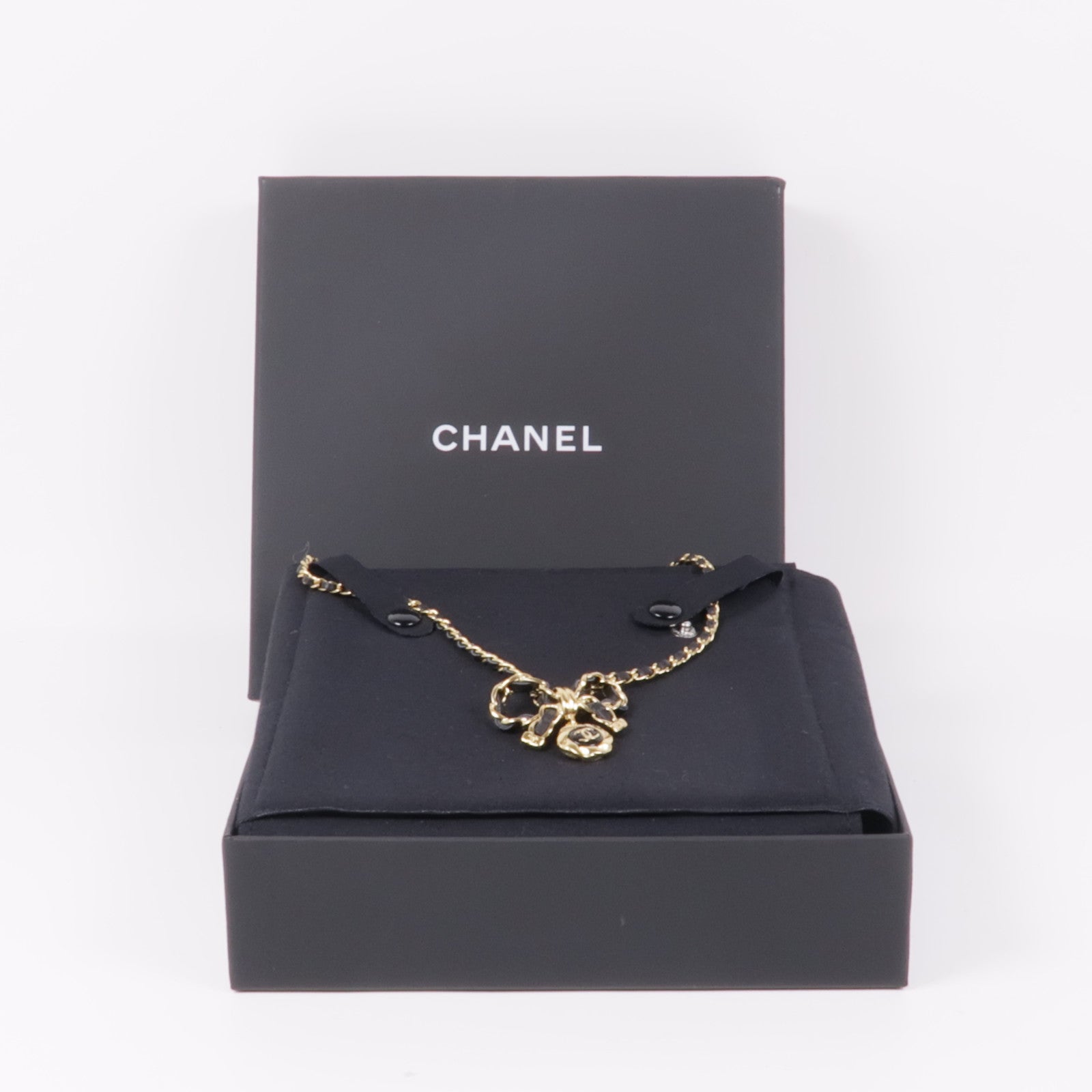 CHANEL 皮革/金屬Necklace項鍊