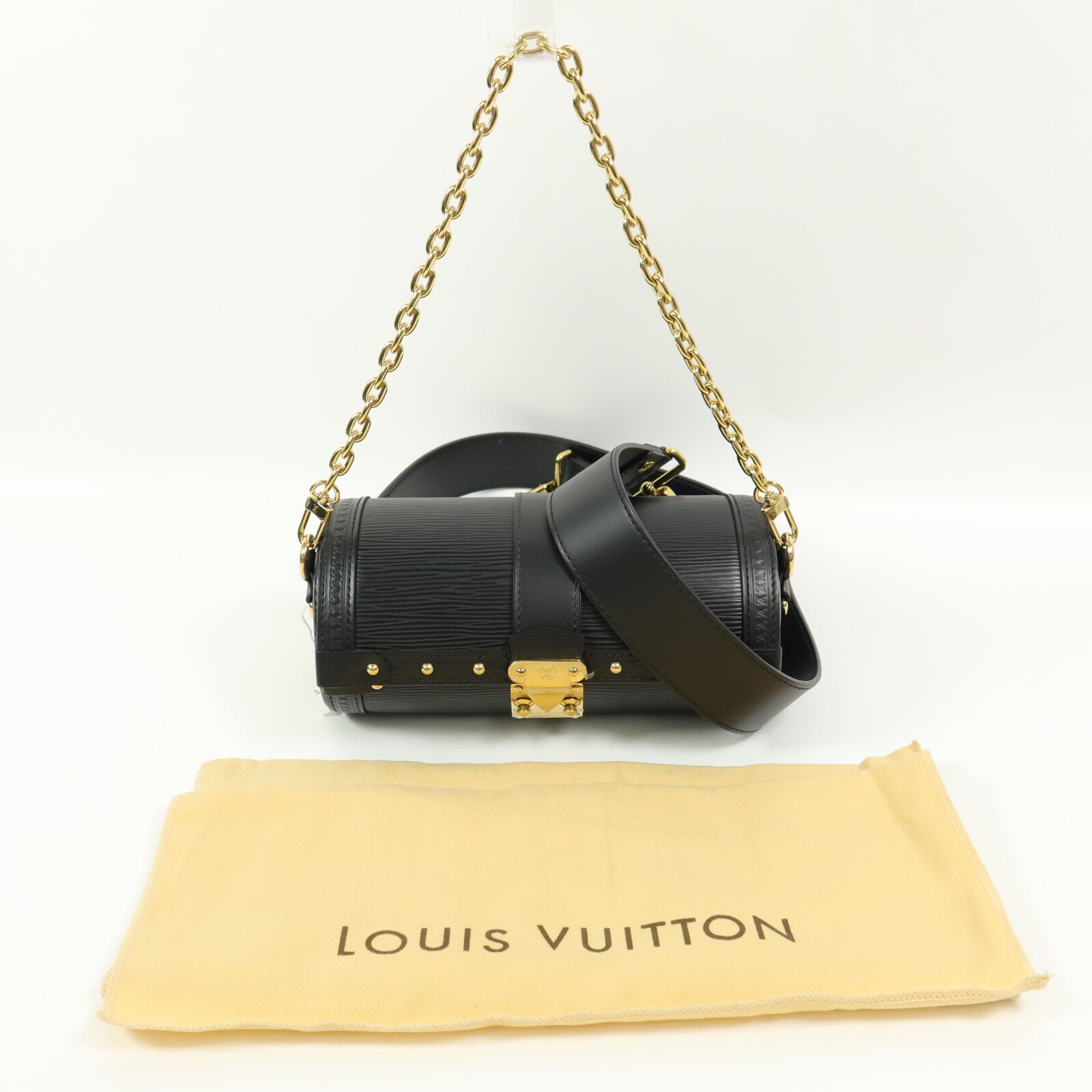 LOUIS VUITTON Epi Papillon Trunk手挽肩背兩用袋