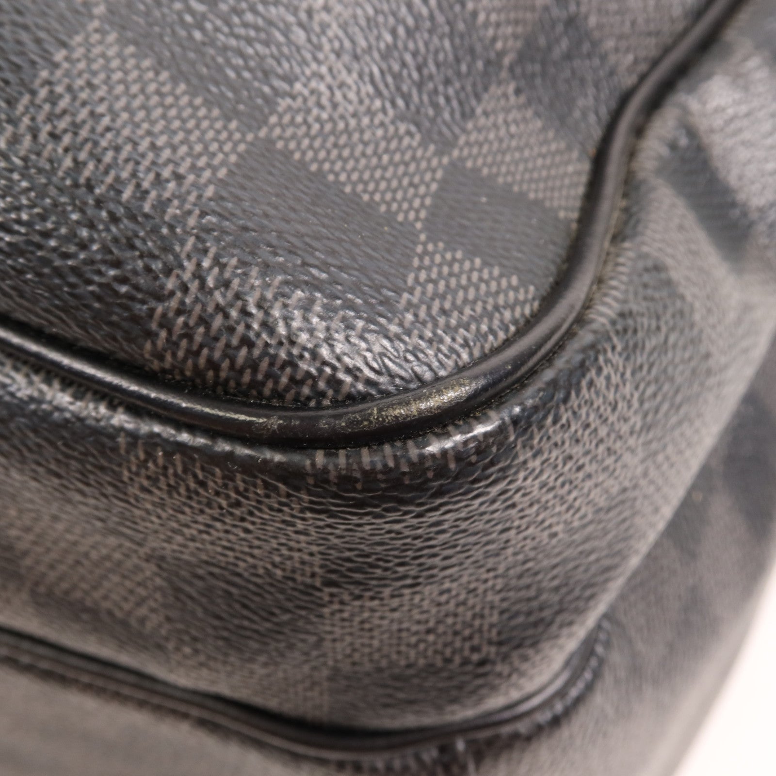 LOUIS VUITTON Damier Graphite Michael Backpack銀扣背包