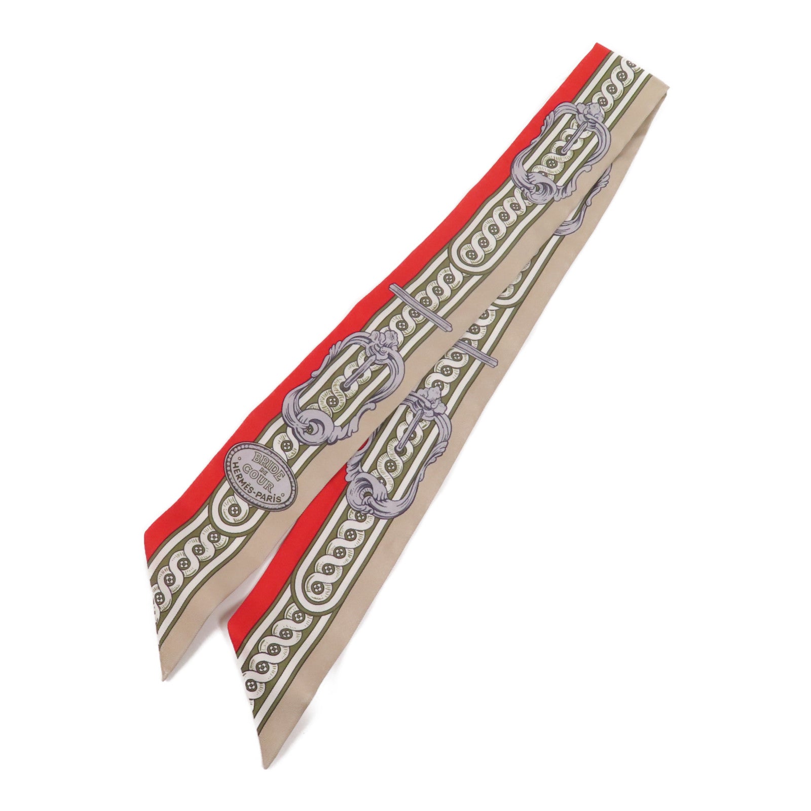 HERMES 絲質Twilly絲巾