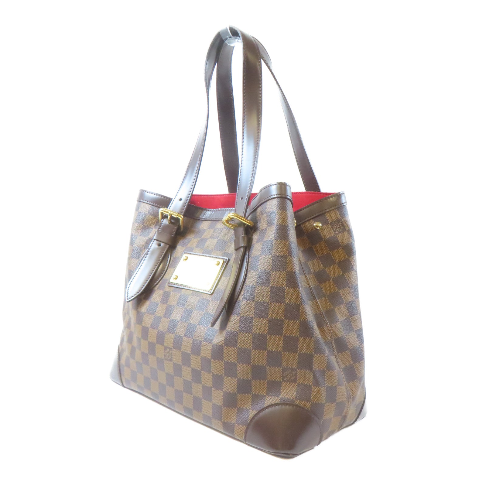LOUIS VUITTON 【激減優惠】Damier Ebene Hampstead MM金扣肩背袋啡色