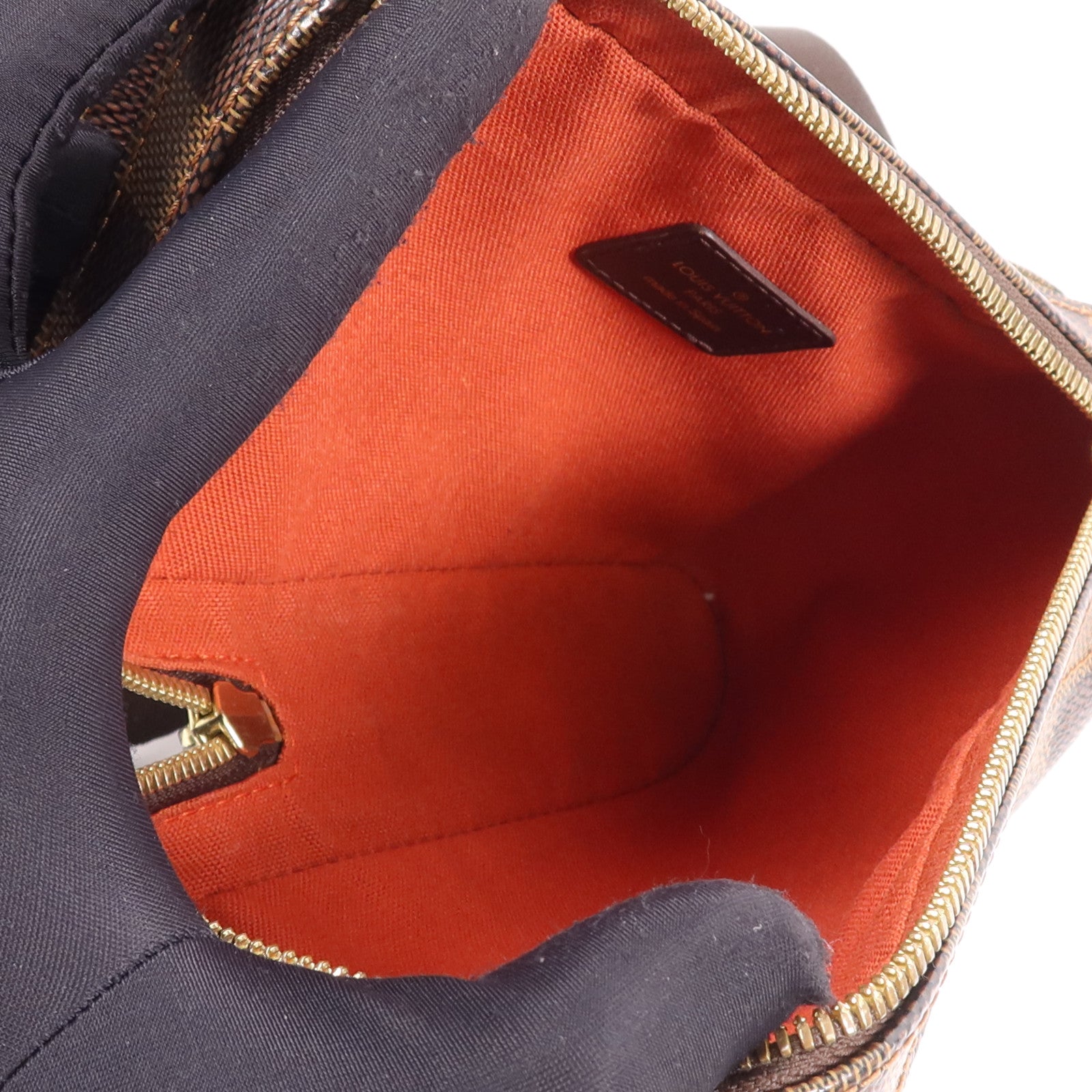 LOUIS VUITTON Damier Ebene Geronimos金扣腰包