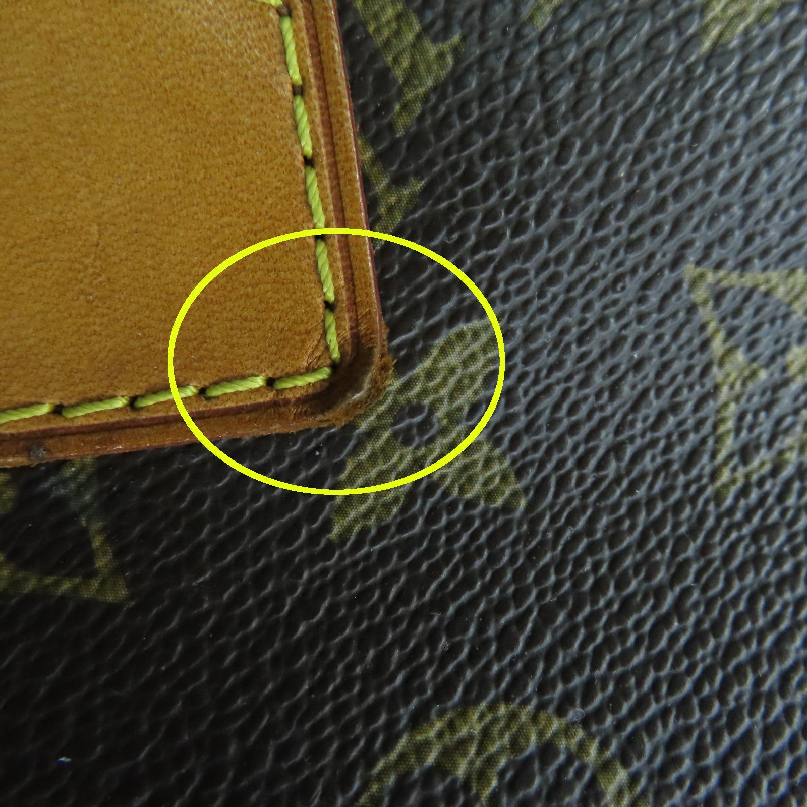 LOUIS VUITTON Monogram Speedy 30 Gold Buckle Bag Brown