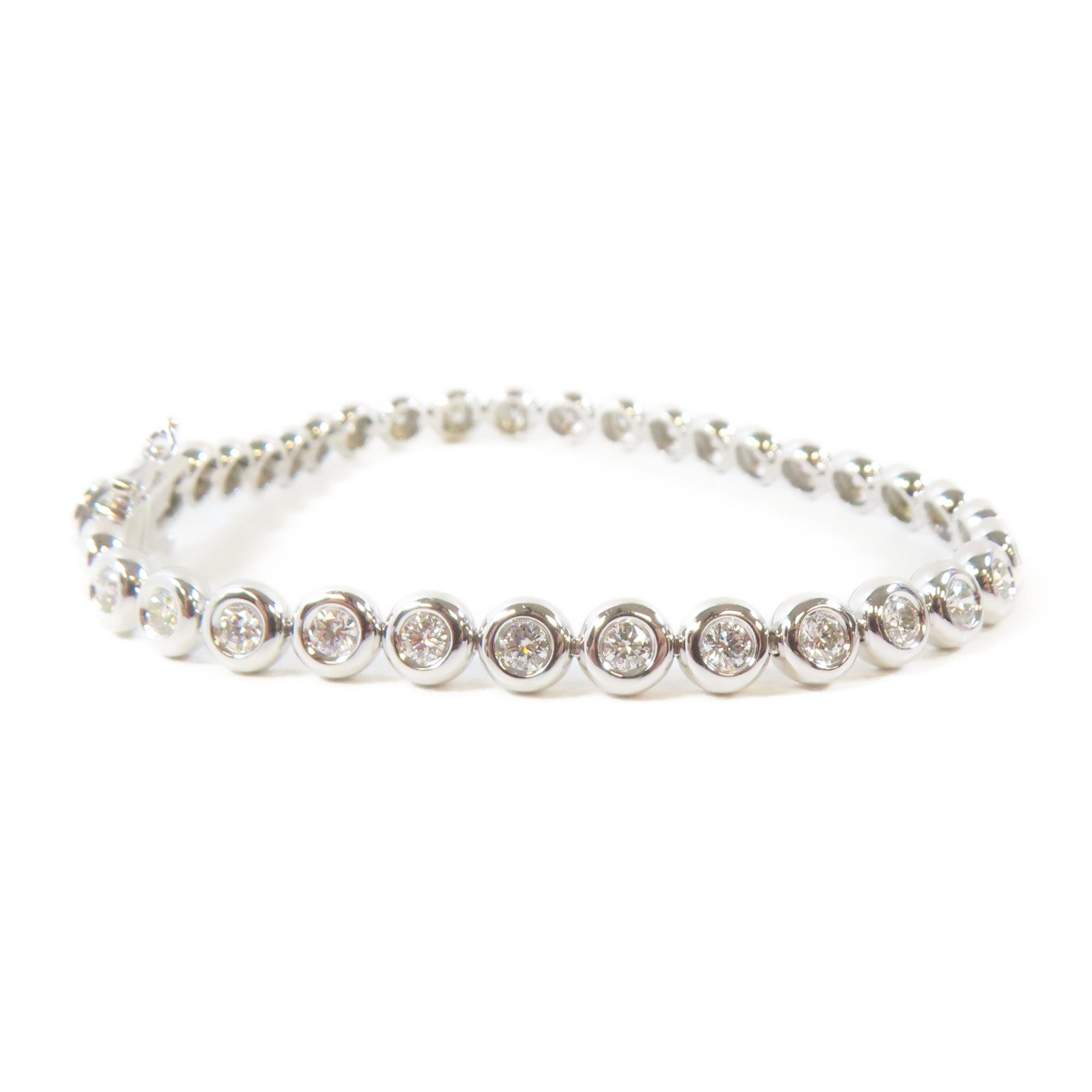 JEWELRY 18K白金Diamond Bracelet2.312ct鑽石手鏈#16.5cm