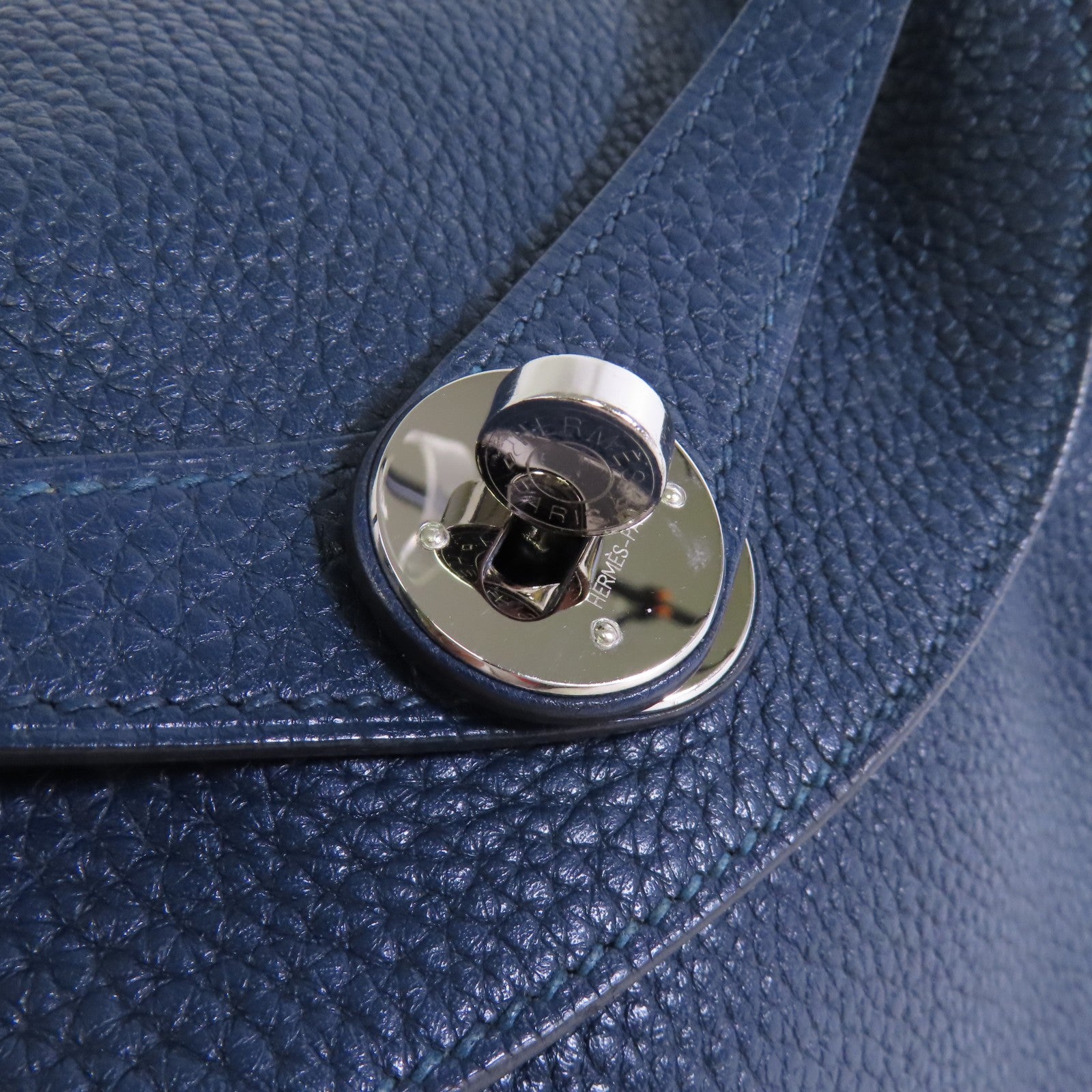 HERMES Togo皮革Lindy 30銀扣肩背袋