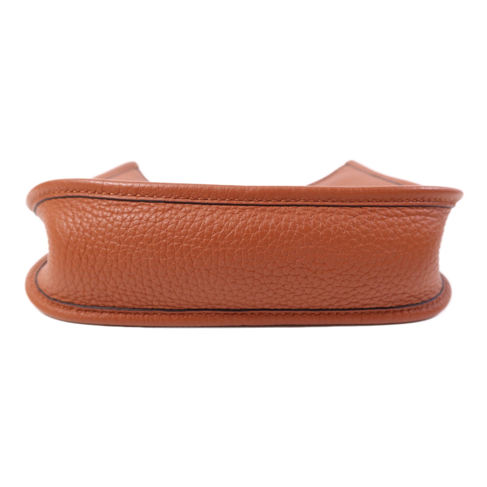 HERMES Clemence皮革Evelyne TPM金扣肩背袋Cuivre