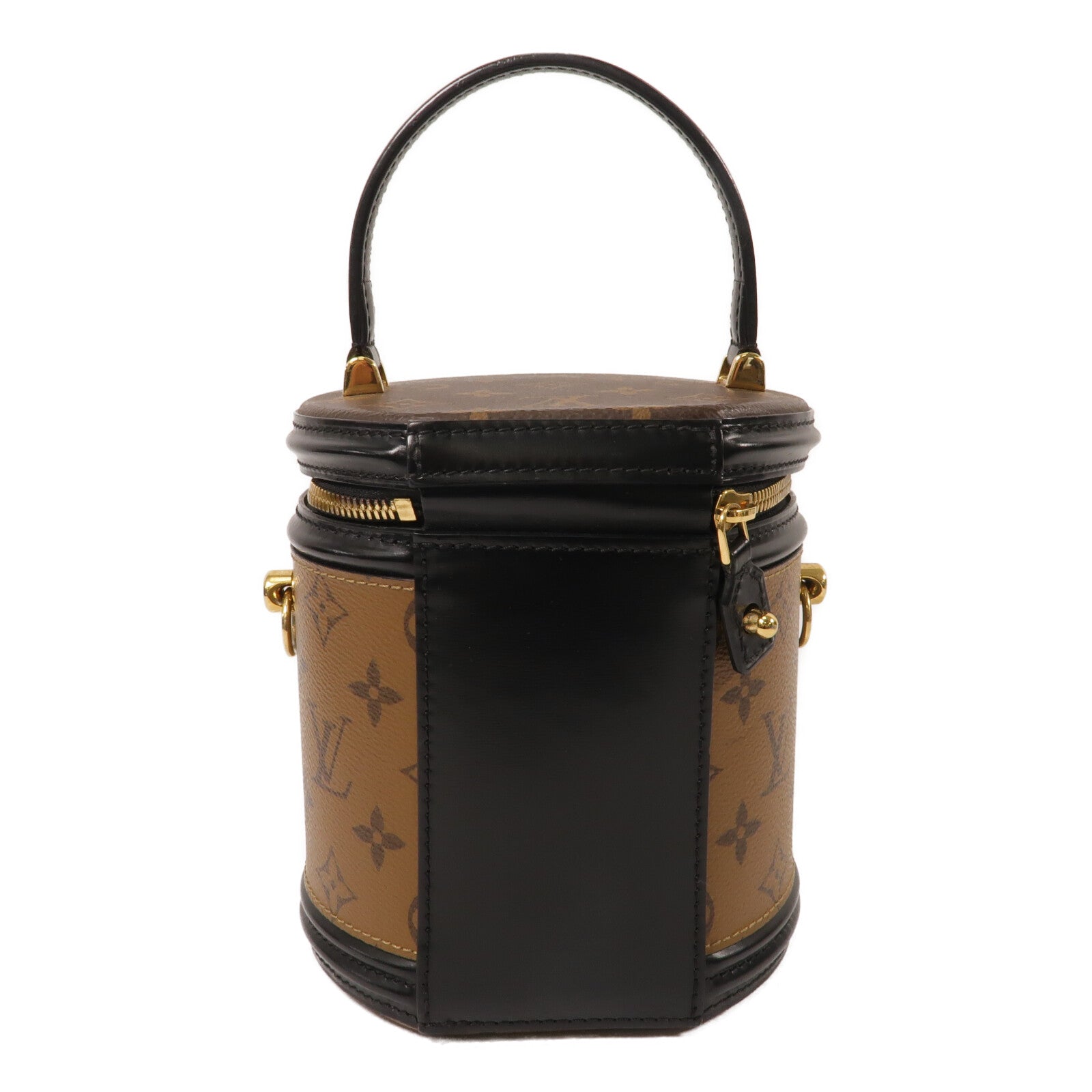 LOUIS VUITTON Monogram Reverse Cannes金扣手挽肩背兩用袋