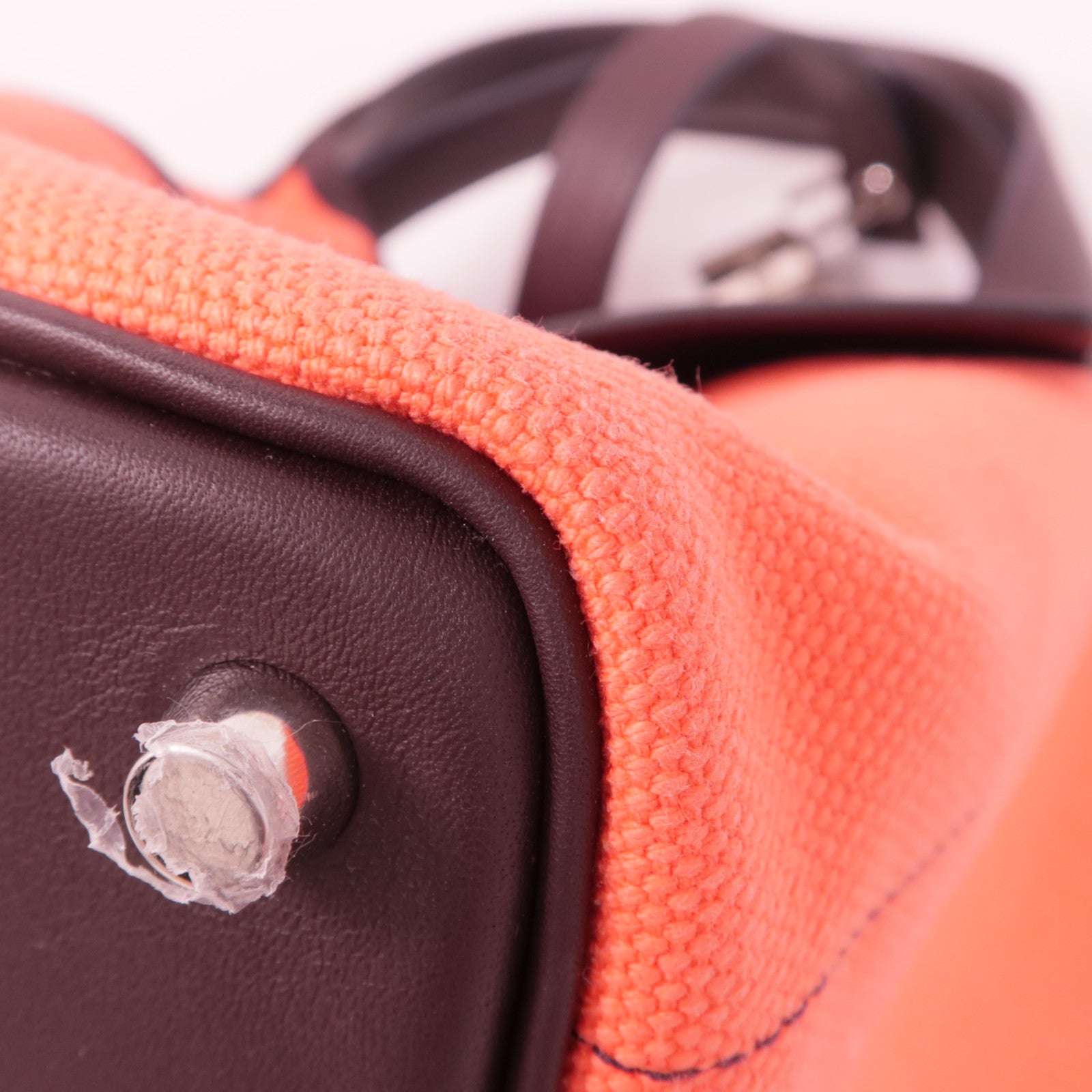HERMES 【激減優惠】帆布Picotin PM Cargo手挽袋OERose Texas
