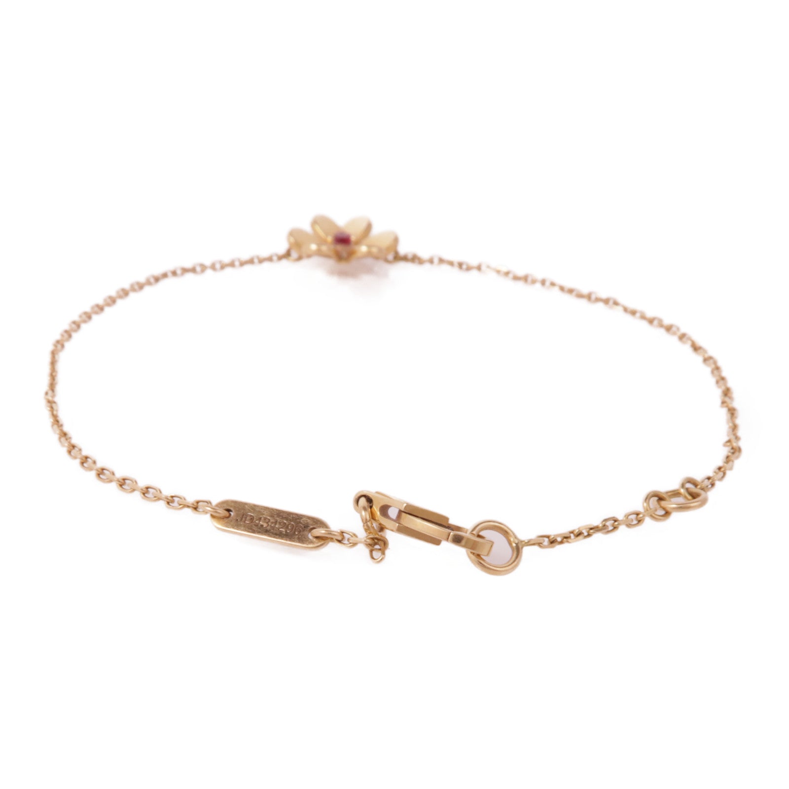 Van Cleef & Arpels 18K玫瑰金Frivole Mini Dia Bracelet紅寶石手鏈