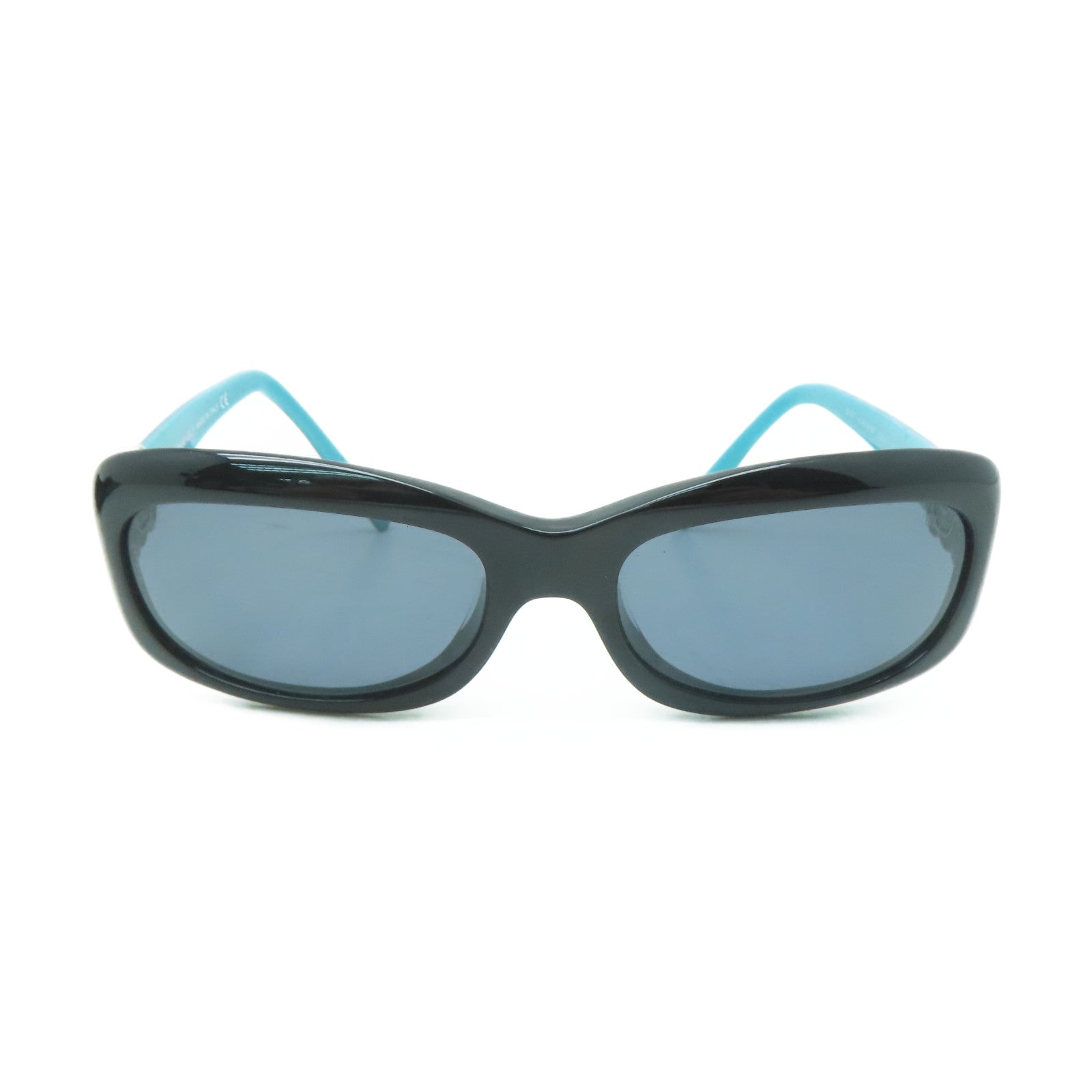 CHANEL 【激減優惠】金屬/PVC Sunglasses太陽眼鏡黑色/綠松石色