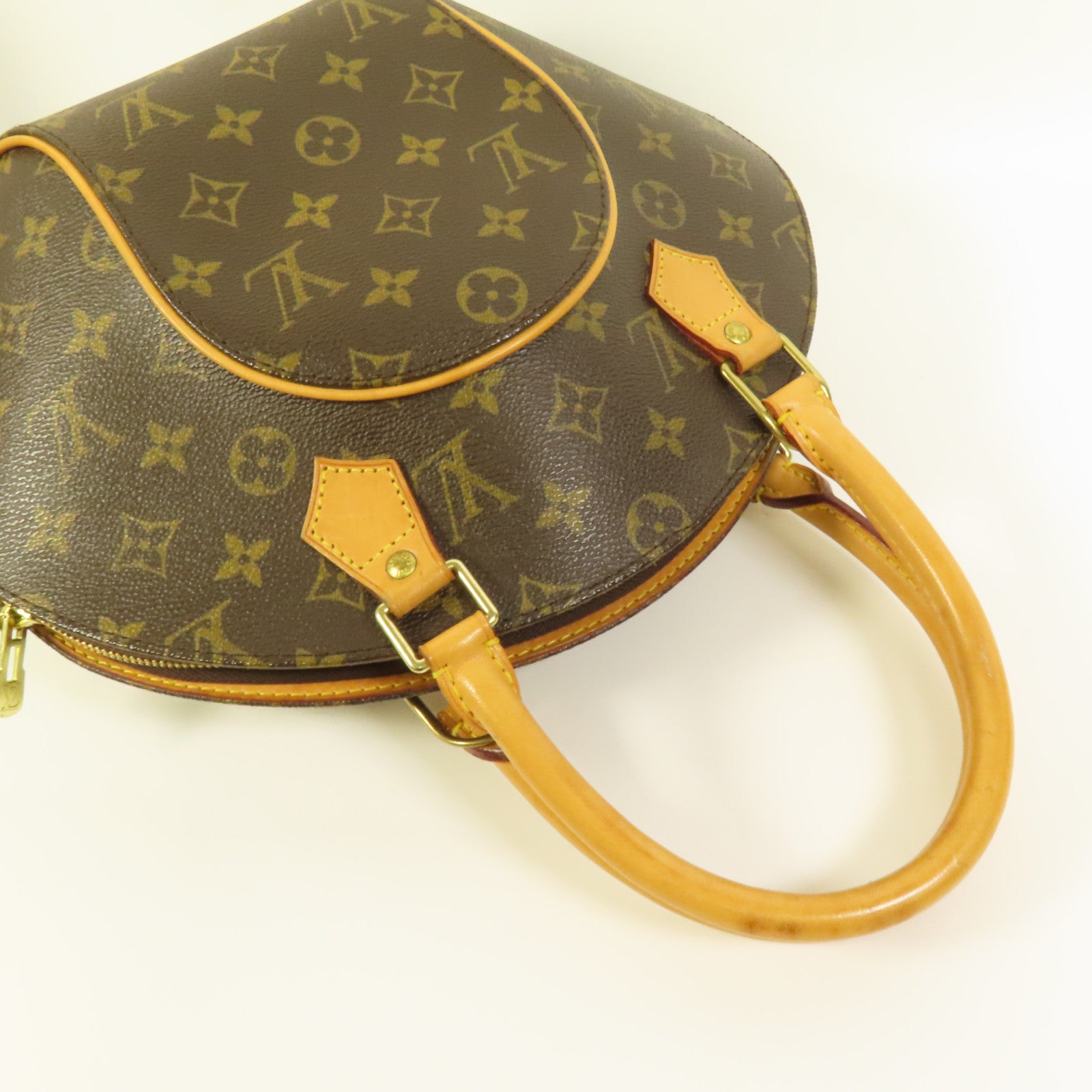 LOUIS VUITTON Monogram Ellipse PM金扣手挽袋