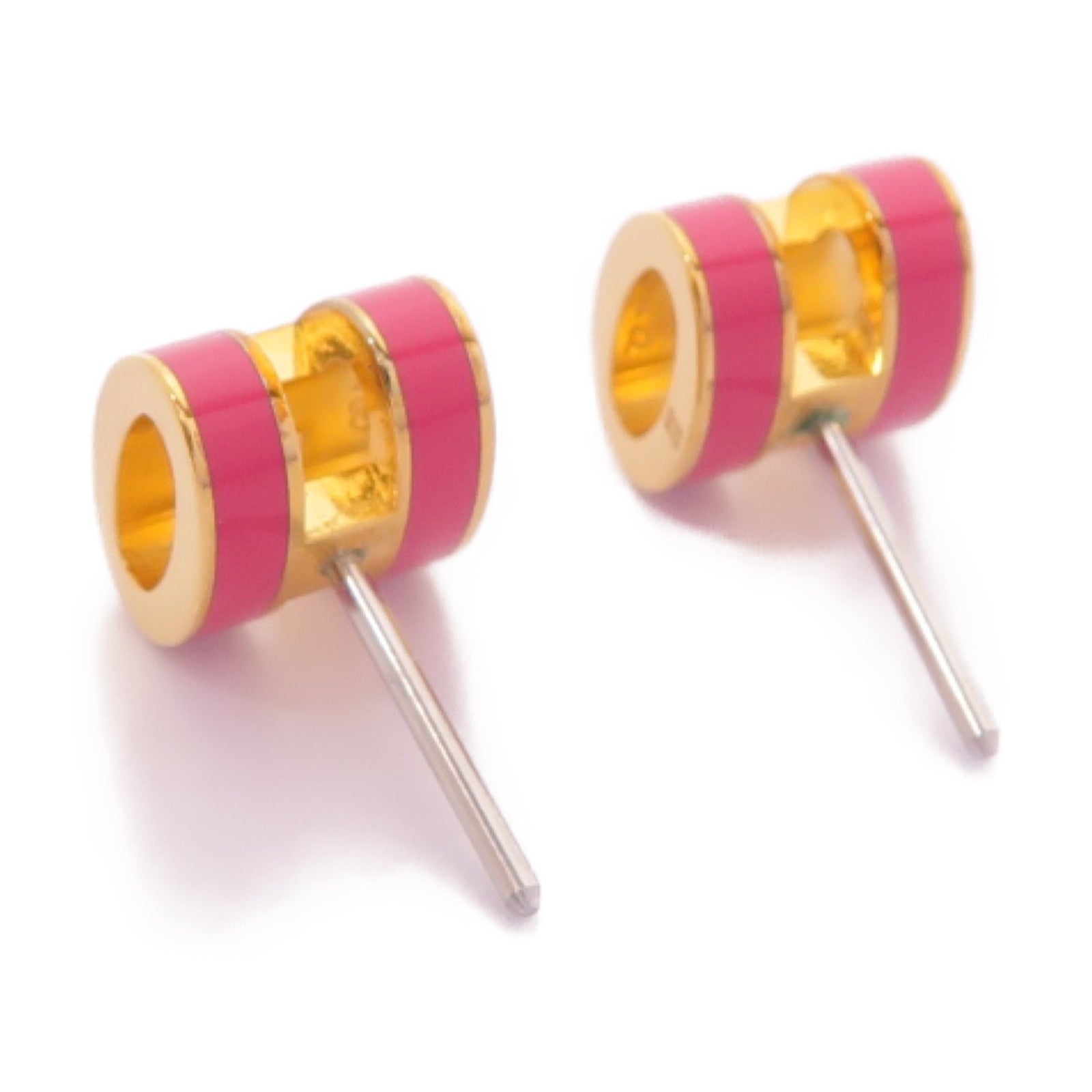 HERMES 金屬Pop H Earrings耳環粉紅色/金色