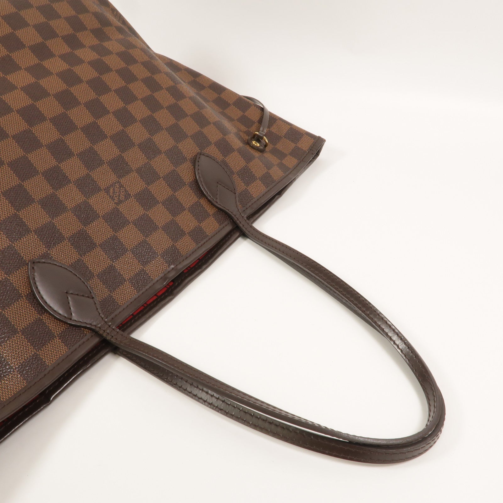 LOUIS VUITTON Damier Neverfull MM金扣手挽袋/肩背袋