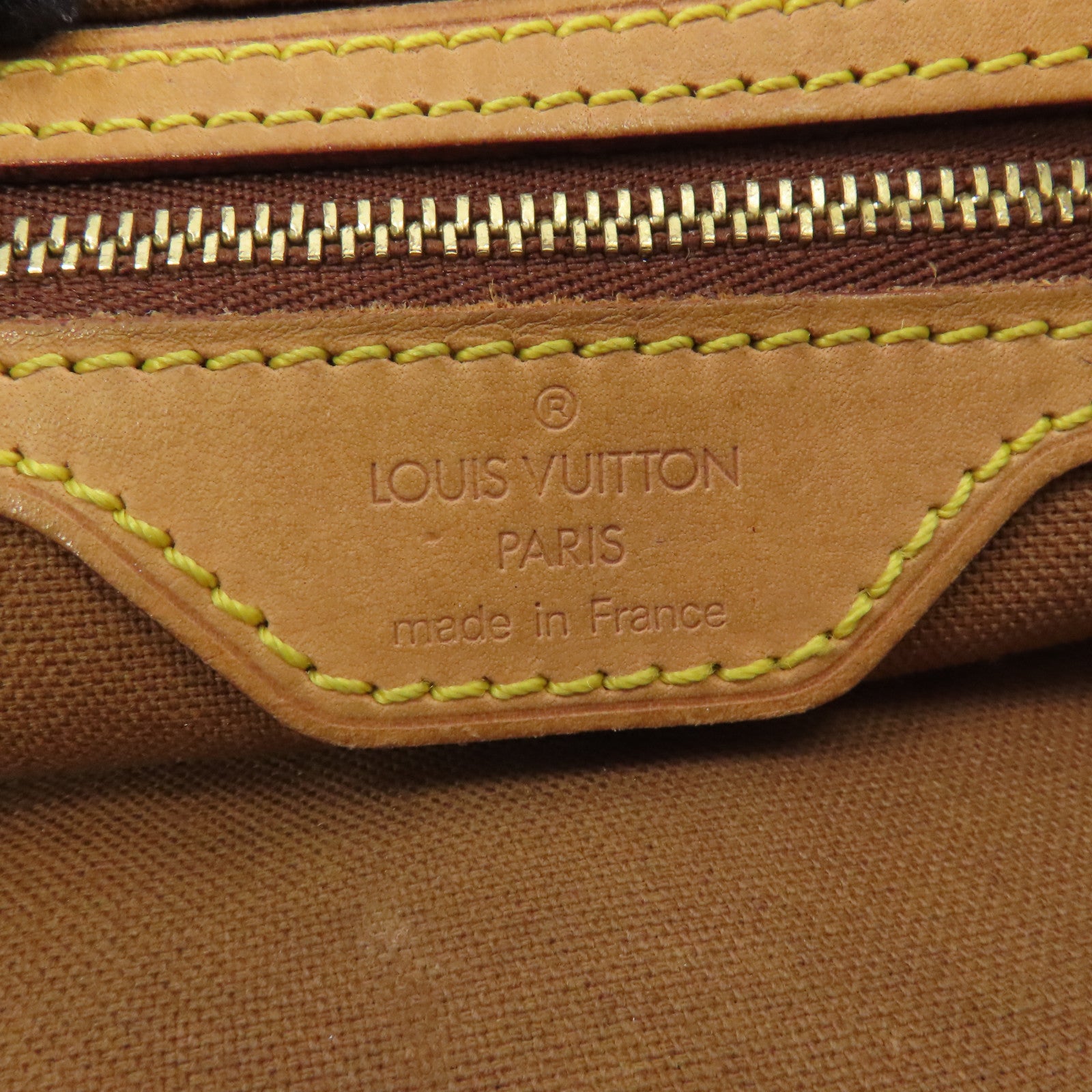 LOUIS VUITTON Monogram Trotteur金扣肩背袋棕色