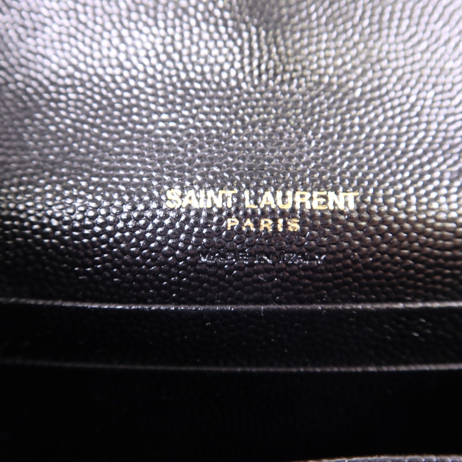 SAINT LAURENT 牛皮皮革Card Case金扣卡片套