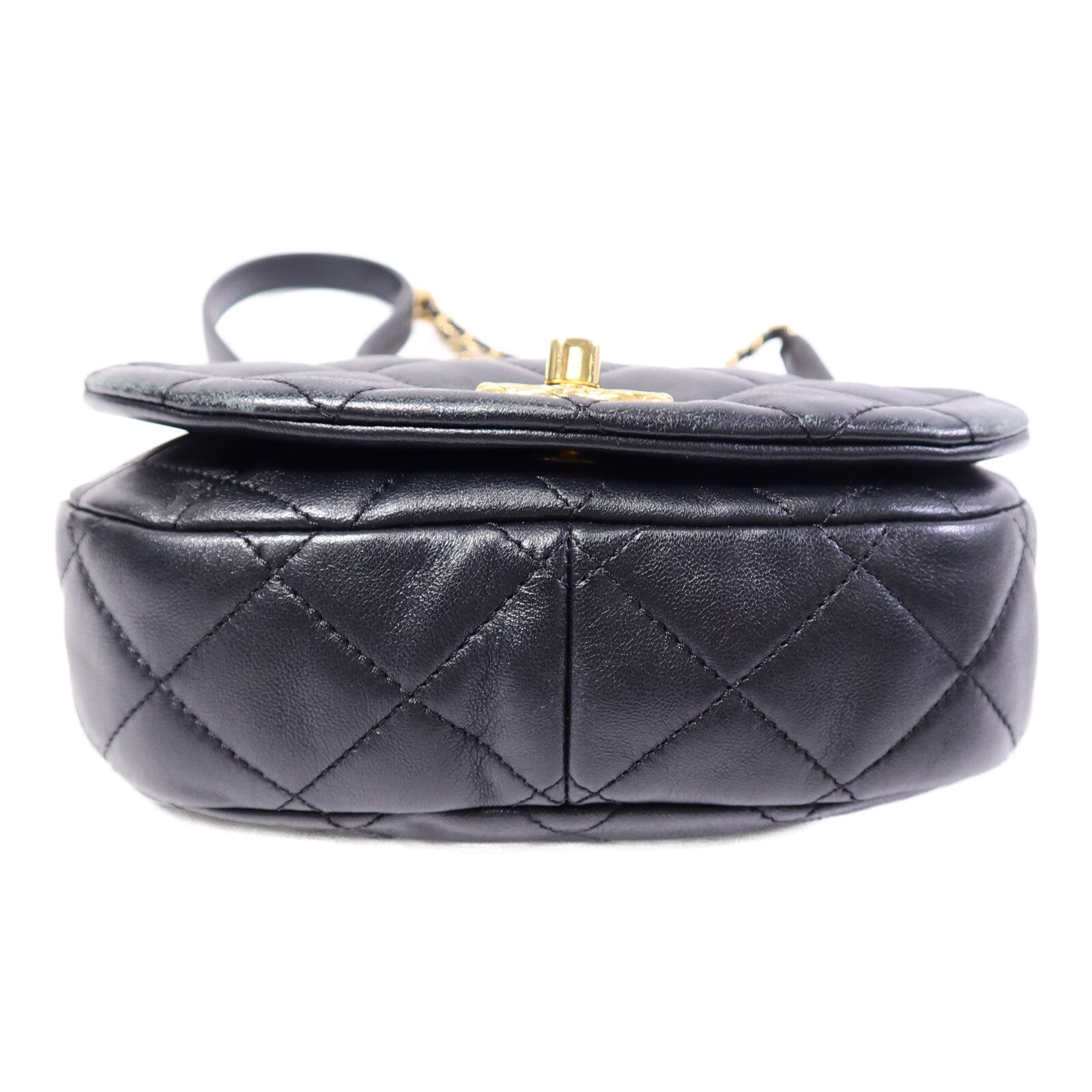 CHANEL 羊皮皮革Coco Mail Crossbody鏈帶肩背袋