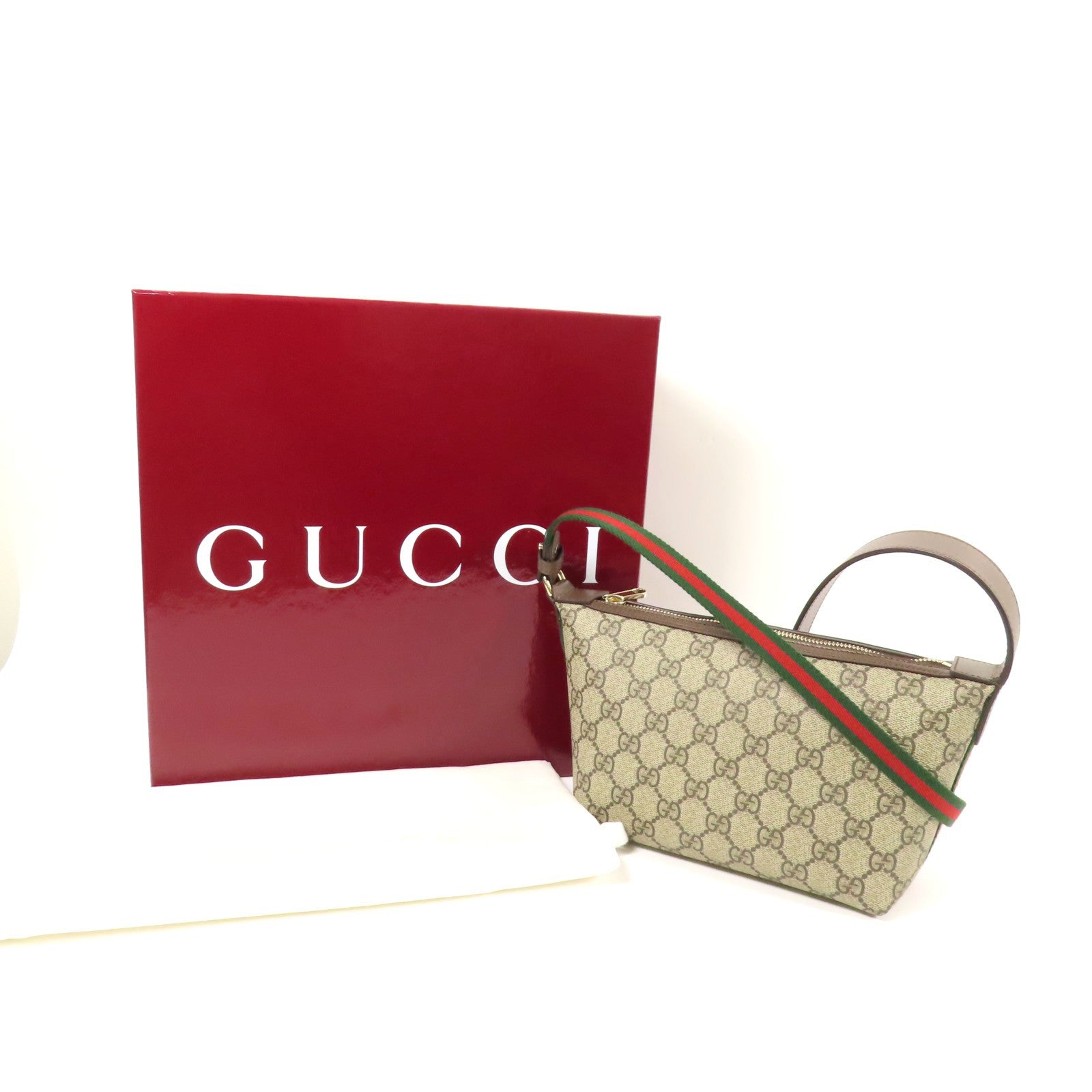 GUCCI GG GHW Ophidia Mini Bag Shoulder Bag Coated Canvas Brown/Beige