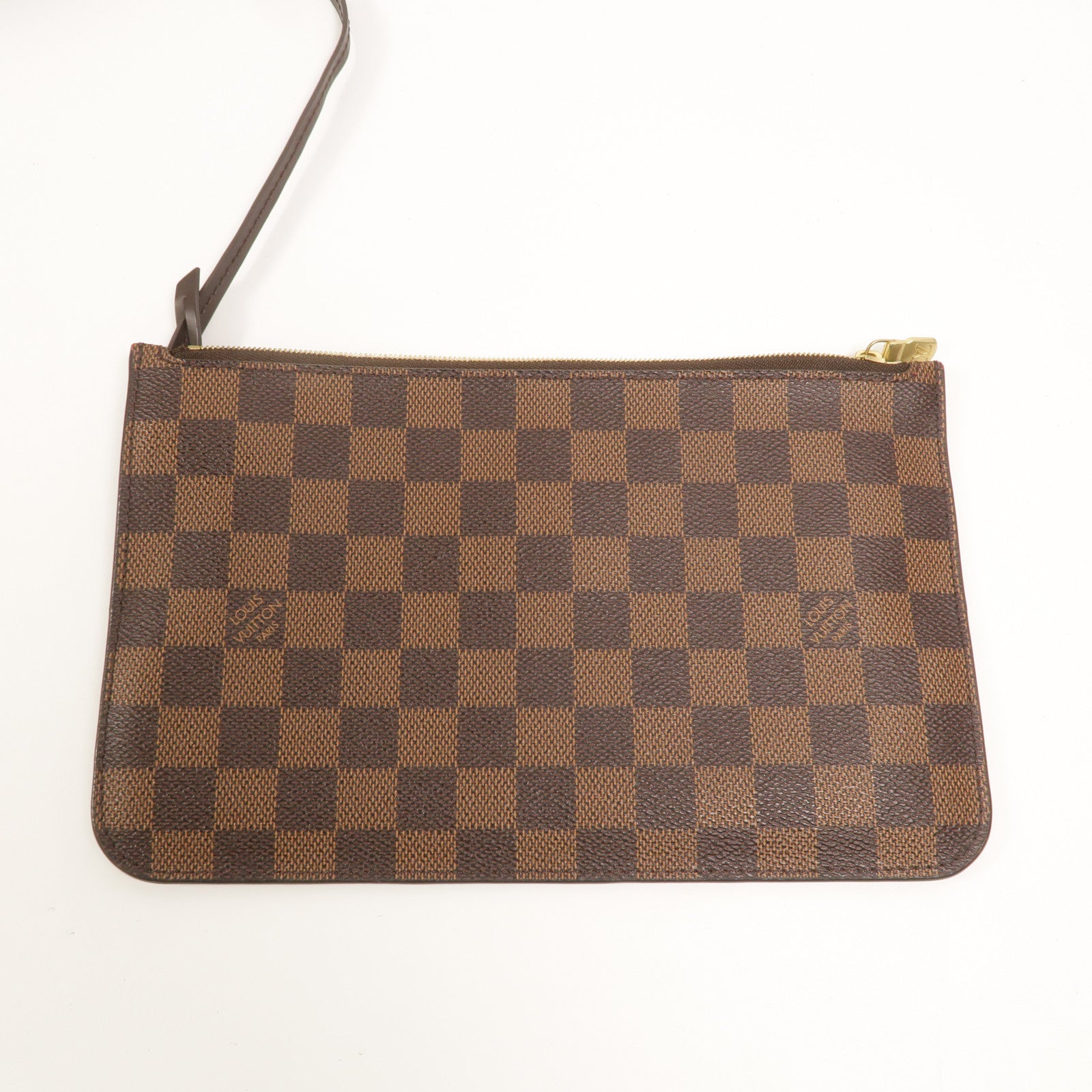 LOUIS VUITTON Damier Neverfull MM金扣手挽袋/肩背袋