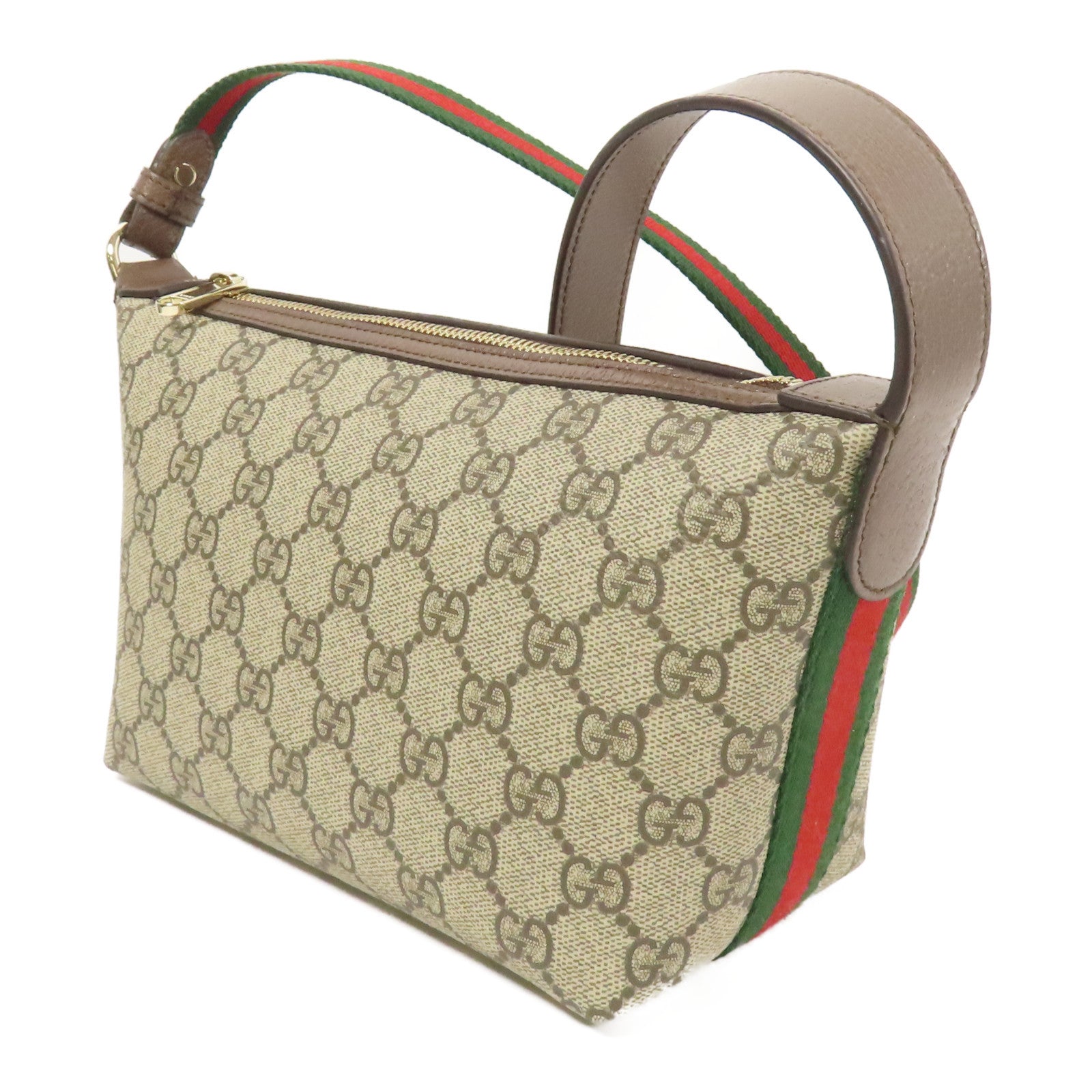 GUCCI GG GHW Ophidia Mini Bag Shoulder Bag Coated Canvas Brown/Beige