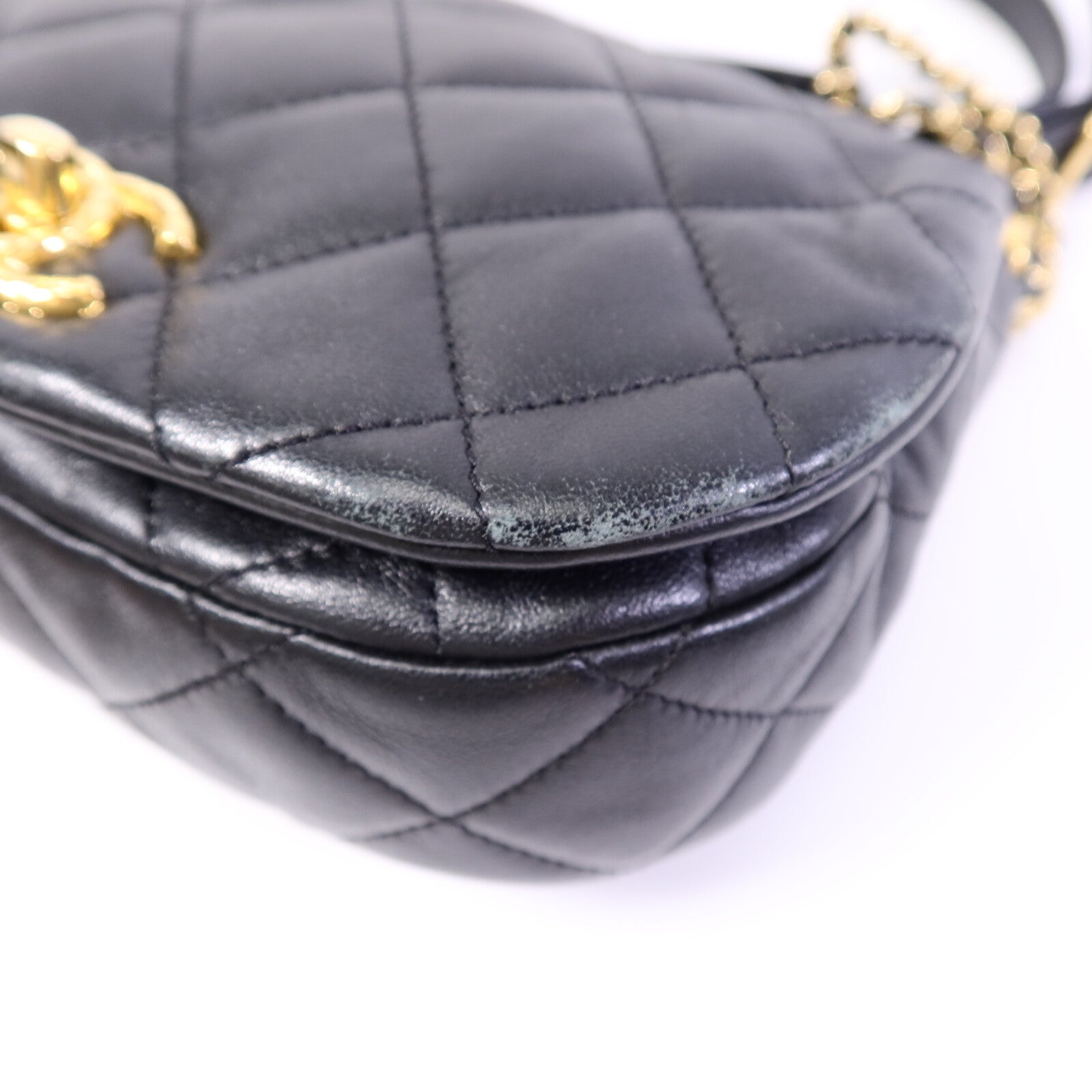 CHANEL 羊皮皮革Coco Mail Crossbody鏈帶肩背袋