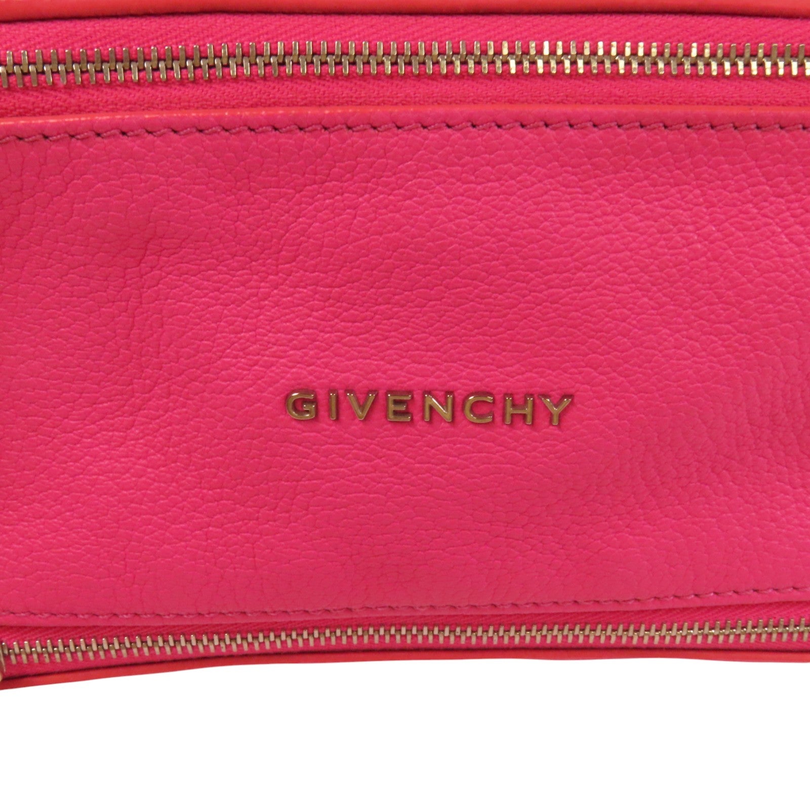 GIVENCHY 牛皮皮革Mini Pandora銀扣肩背袋