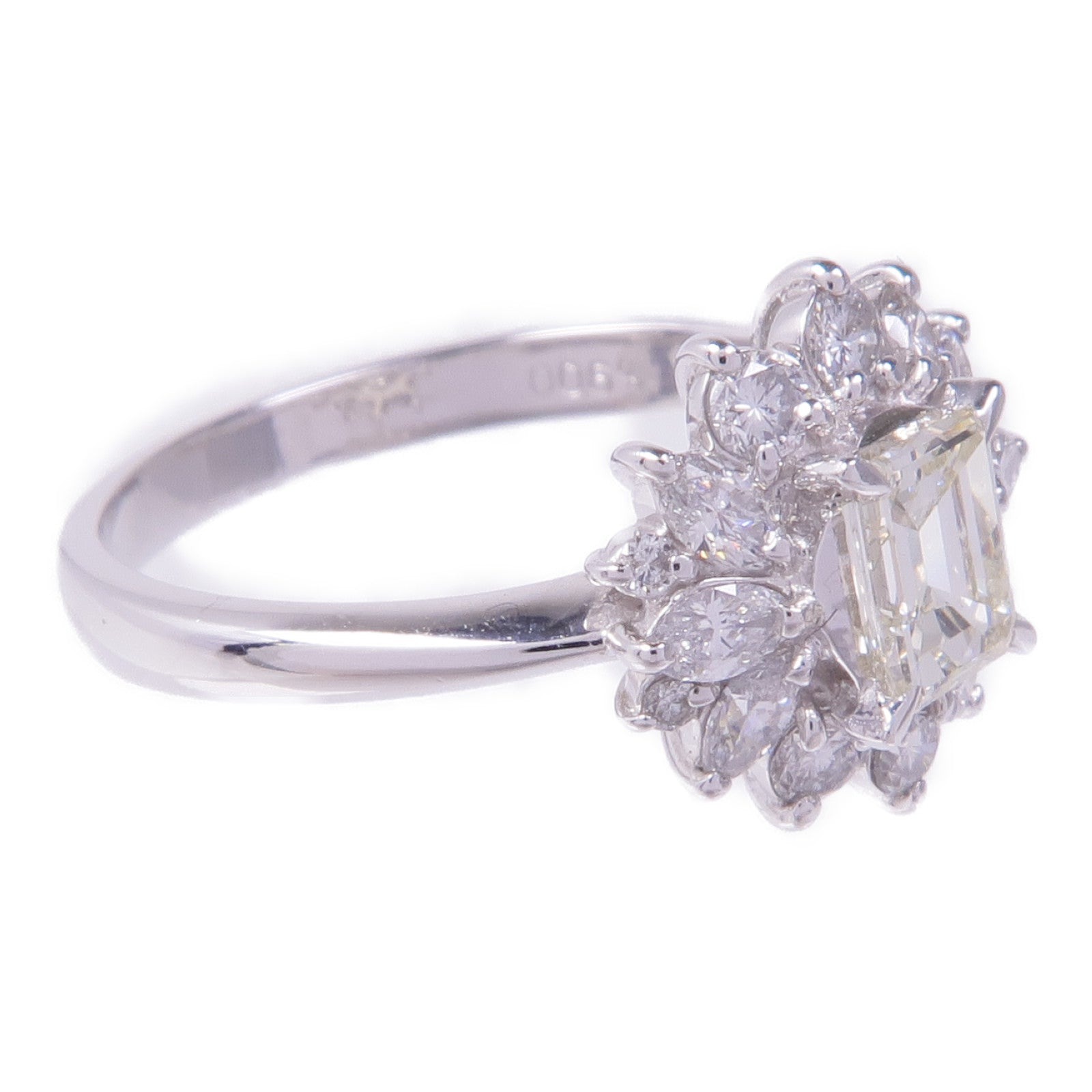 JEWELRY PT900鉑金Diamond Ring鑽石戒指US#6.5