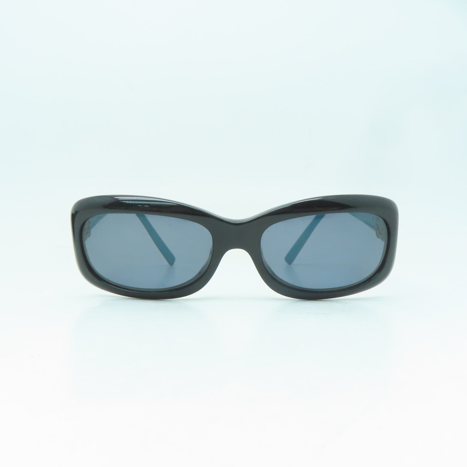 CHANEL 【激減優惠】金屬/PVC Sunglasses太陽眼鏡黑色/綠松石色