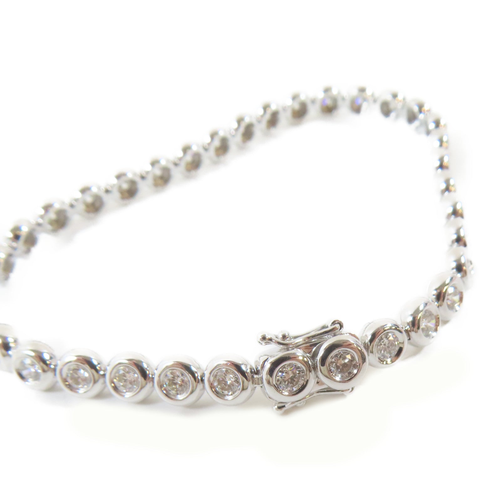 JEWELRY 18K白金Diamond Bracelet2.312ct鑽石手鏈#16.5cm
