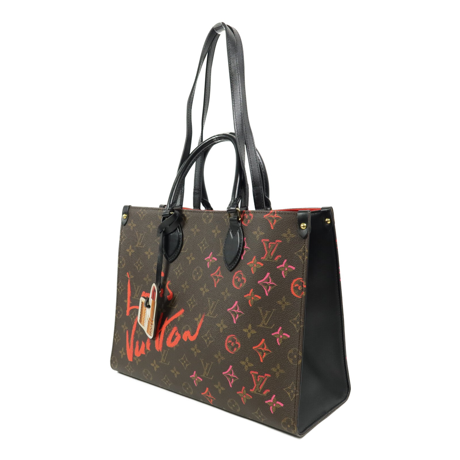 LOUIS VUITTON Monogram OnTheGo MM ""Fall in Love""手挽肩背兩用袋