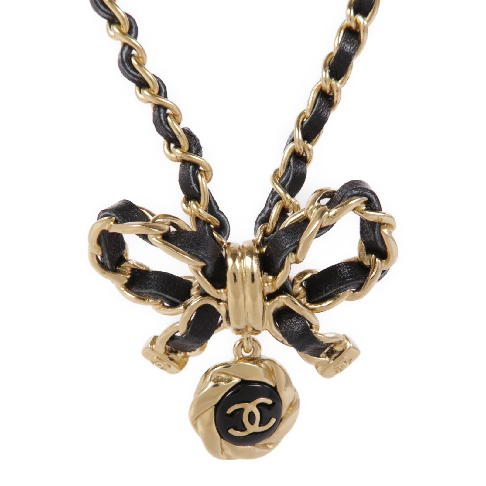 CHANEL 皮革/金屬Necklace項鍊