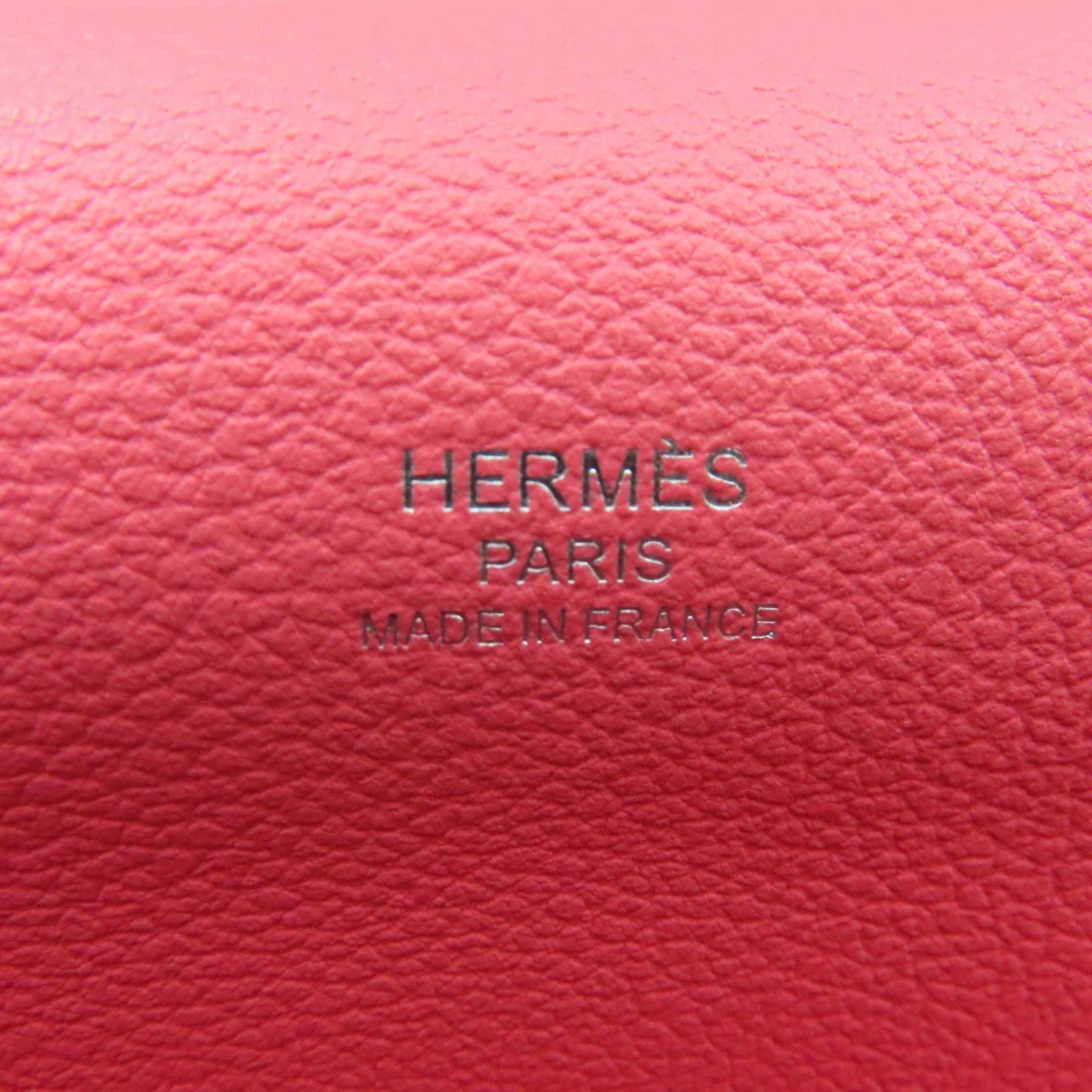 HERMES 【激減優惠】Evercolor皮革Roulis 23銀扣肩背袋Rose d'ete玫瑰粉紅色