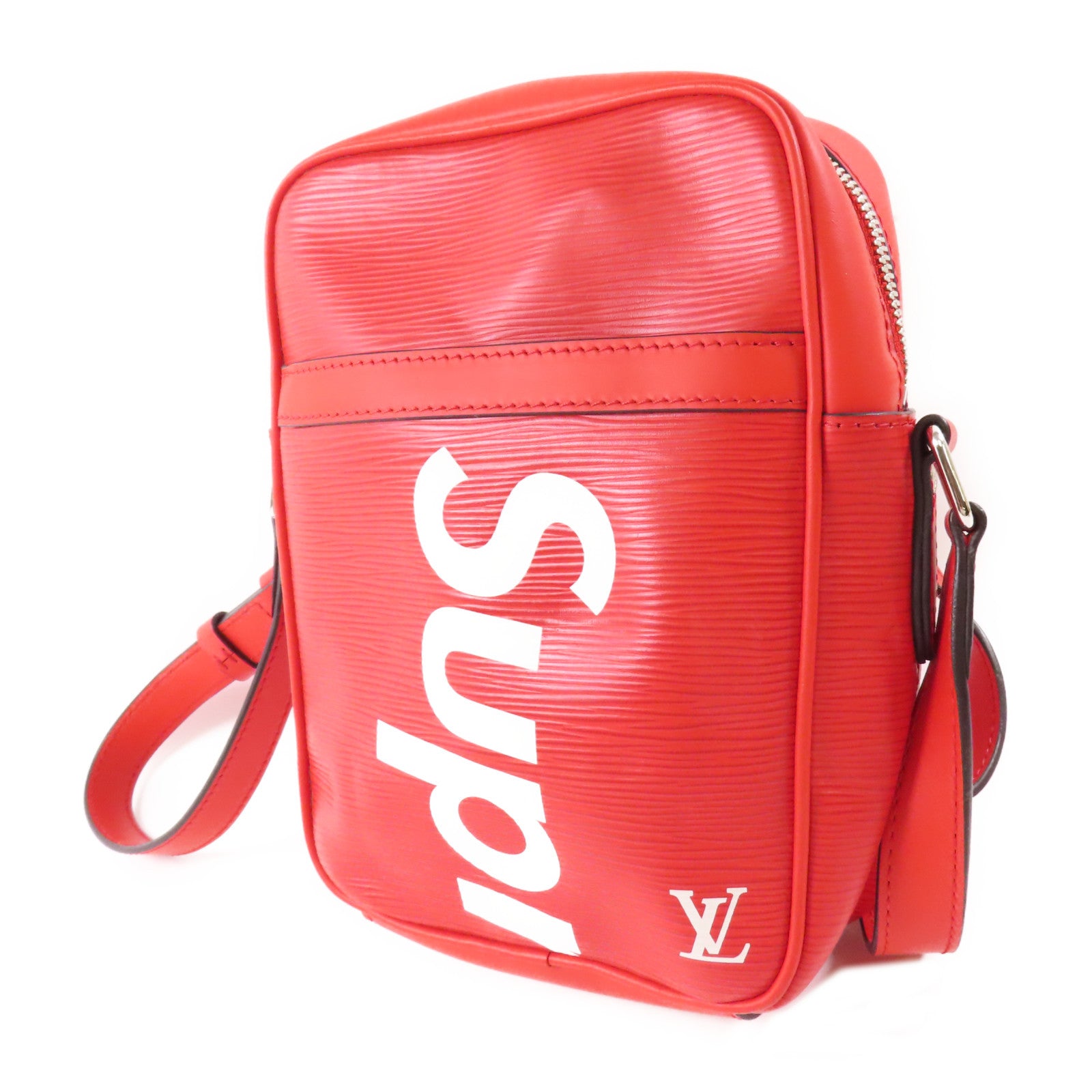 LOUIS VUITTON Epi Supreme x Danube PM銀扣肩背袋