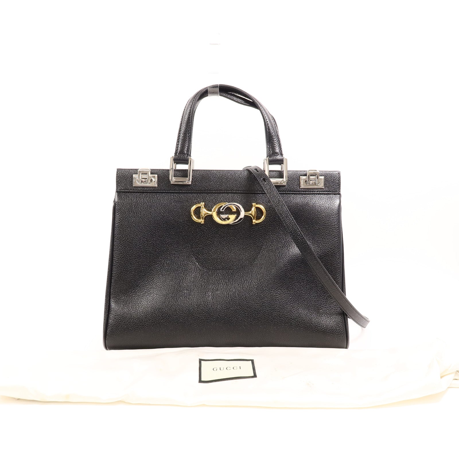 GUCCI 牛皮皮革Zumi Top Handle Bag手挽肩背兩用袋