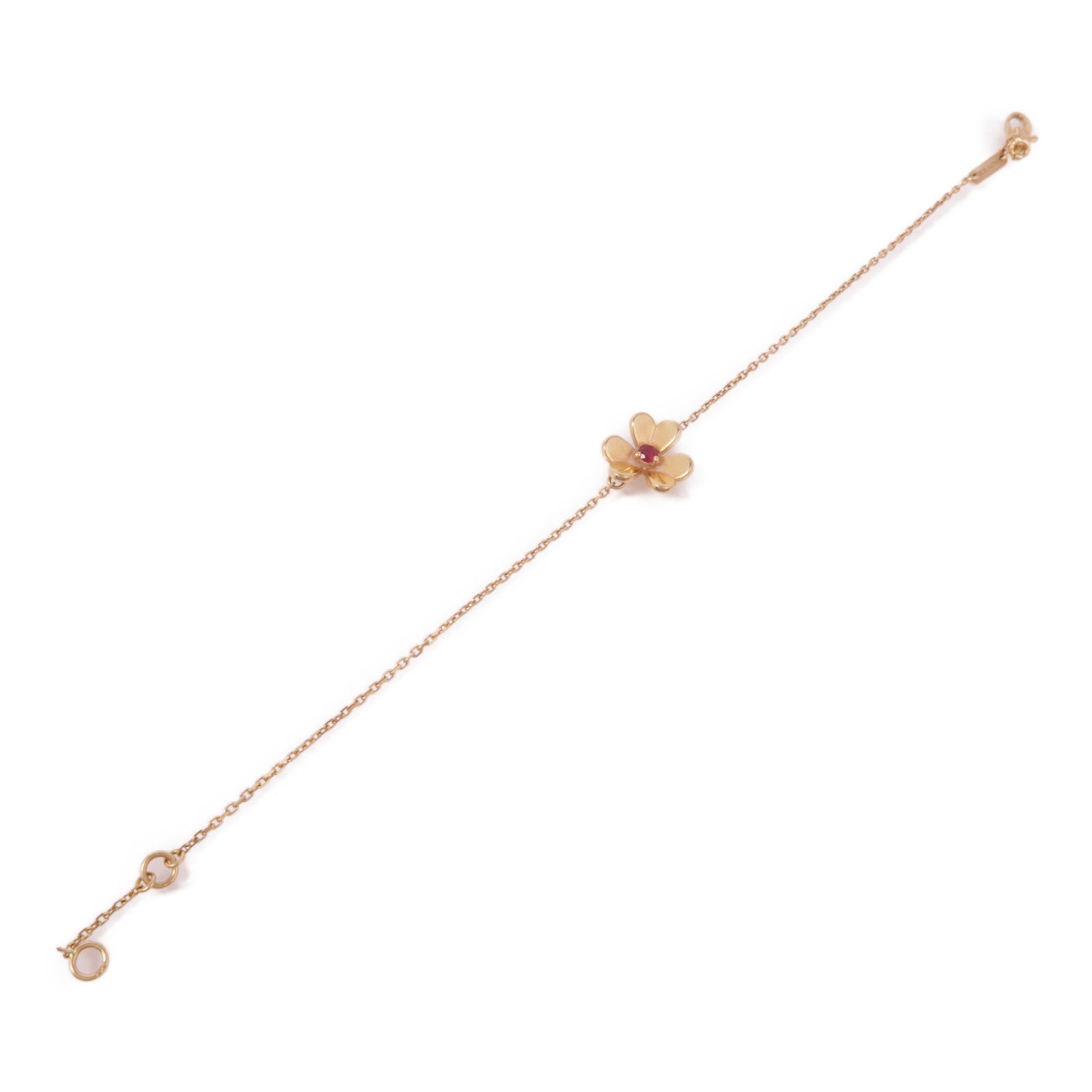 Van Cleef & Arpels 【激減優惠】18K玫瑰金Frivole Mini Dia Bracelet紅寶石手鏈