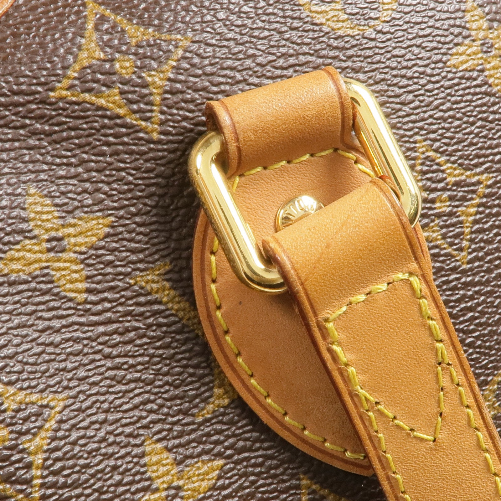 LOUIS VUITTON Monogram Palermo PM金扣手挽肩背兩用袋棕色