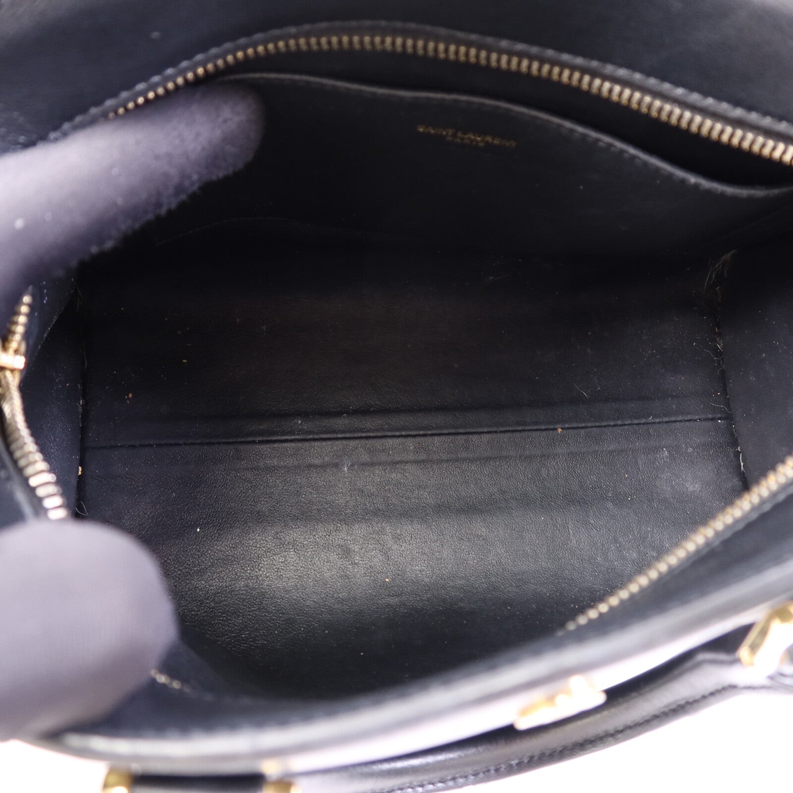 SAINT LAURENT 牛皮皮革Baby Cabas金扣手挽肩背兩用袋