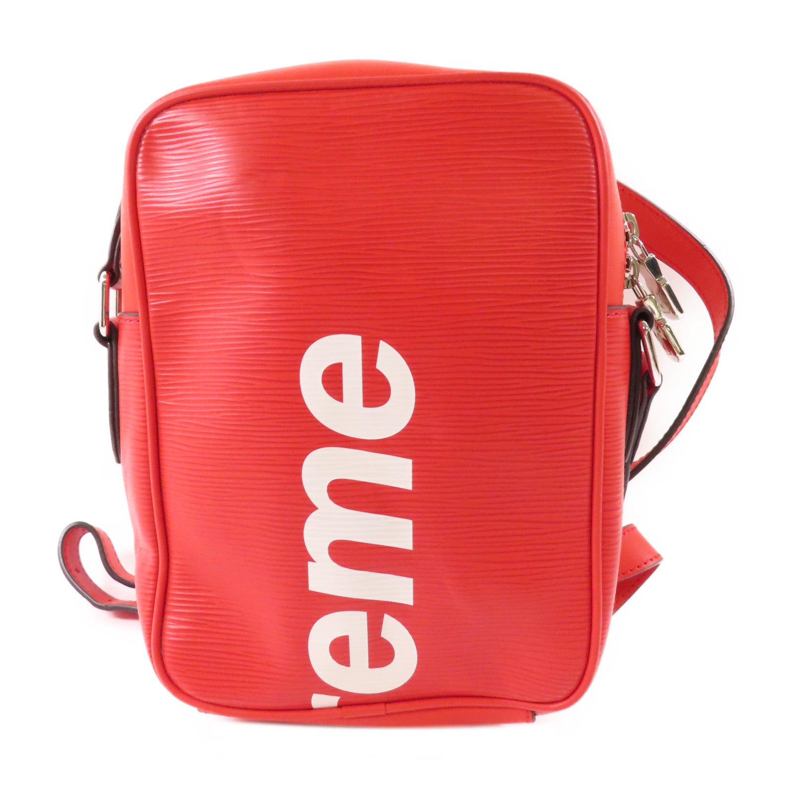 LOUIS VUITTON Epi Supreme x Danube PM銀扣肩背袋