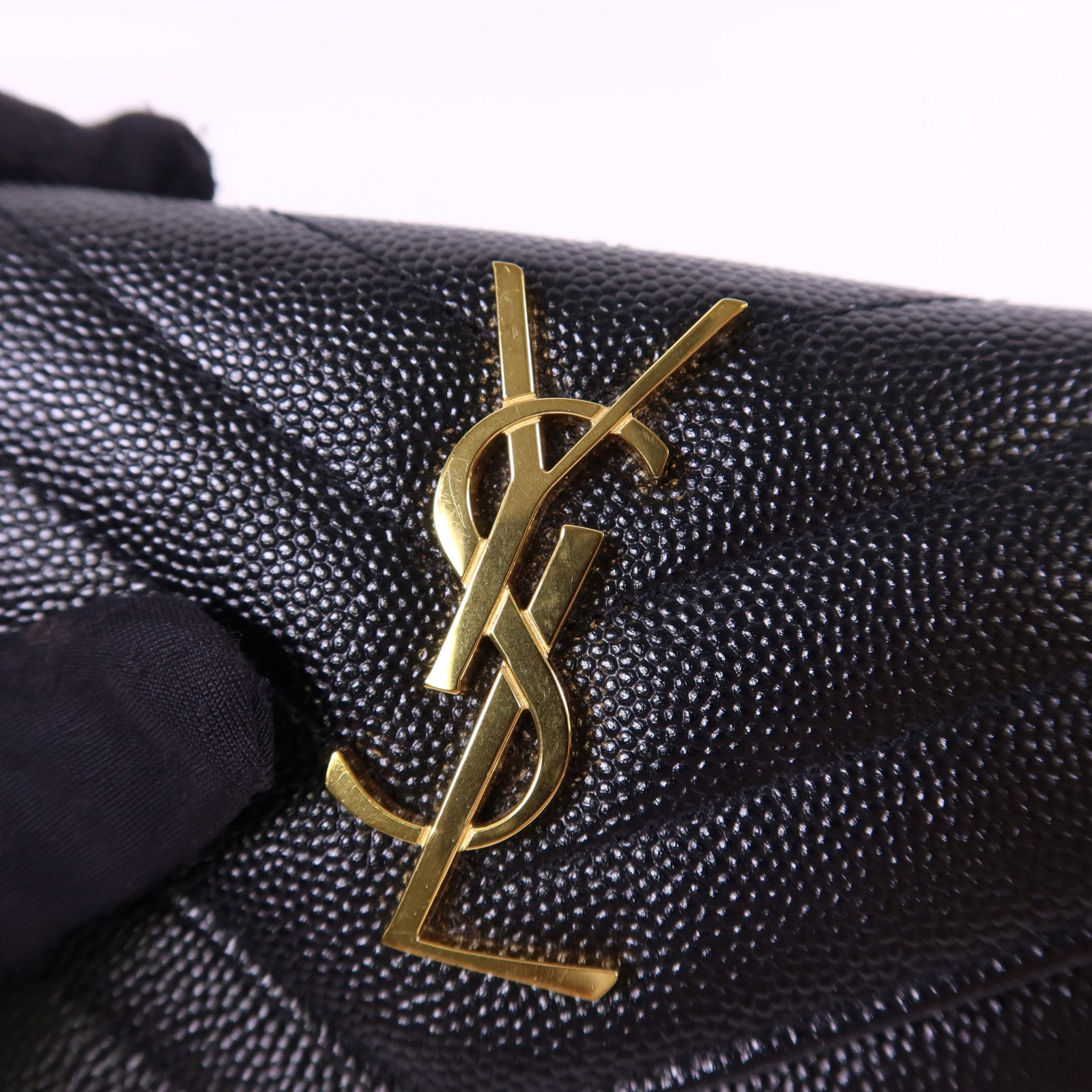 SAINT LAURENT 牛皮皮革Card Case金扣卡片套