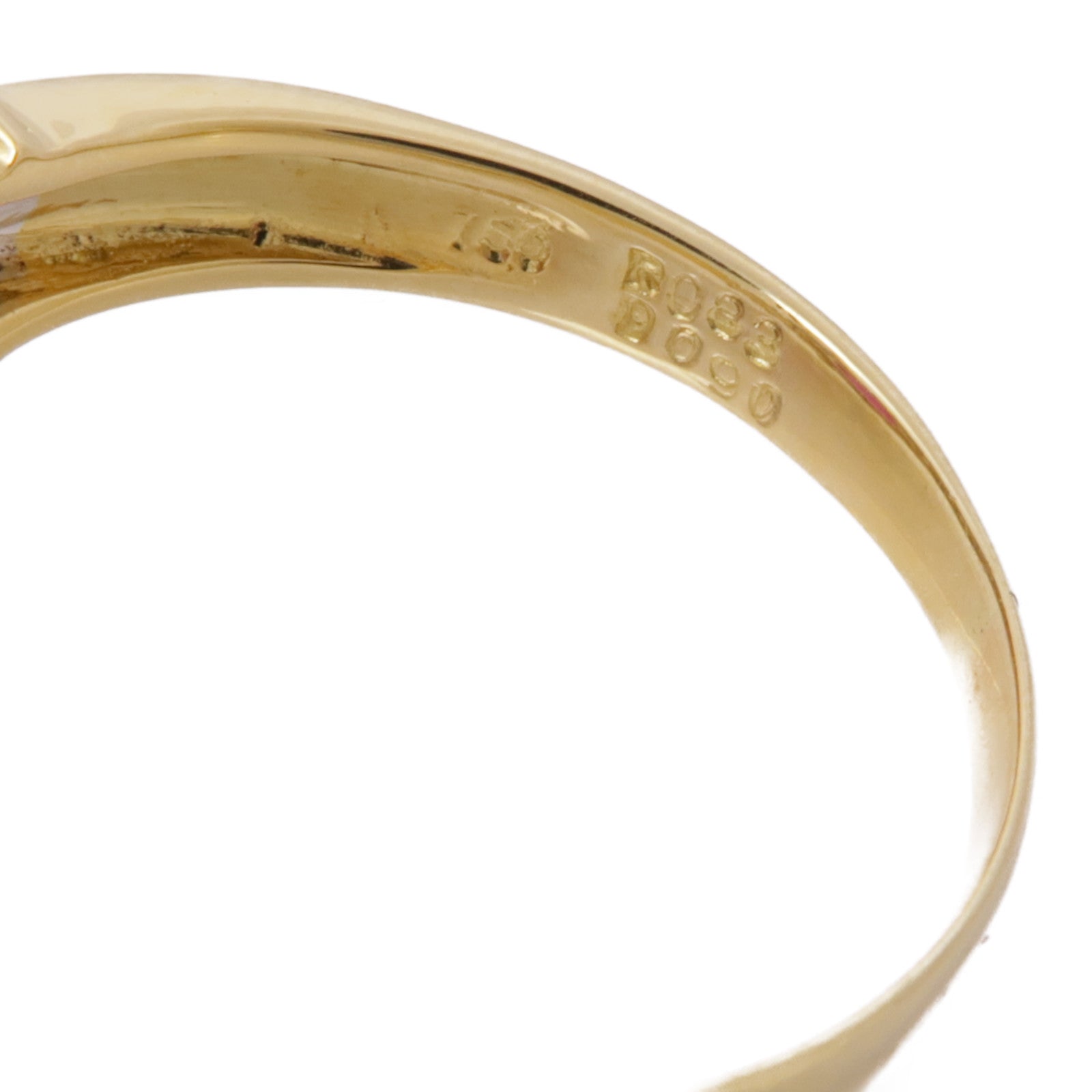 JEWELRY【激減優惠】 18K黃金Ruby Diamond Ring紅寶石/鑽石戒指US#7.75