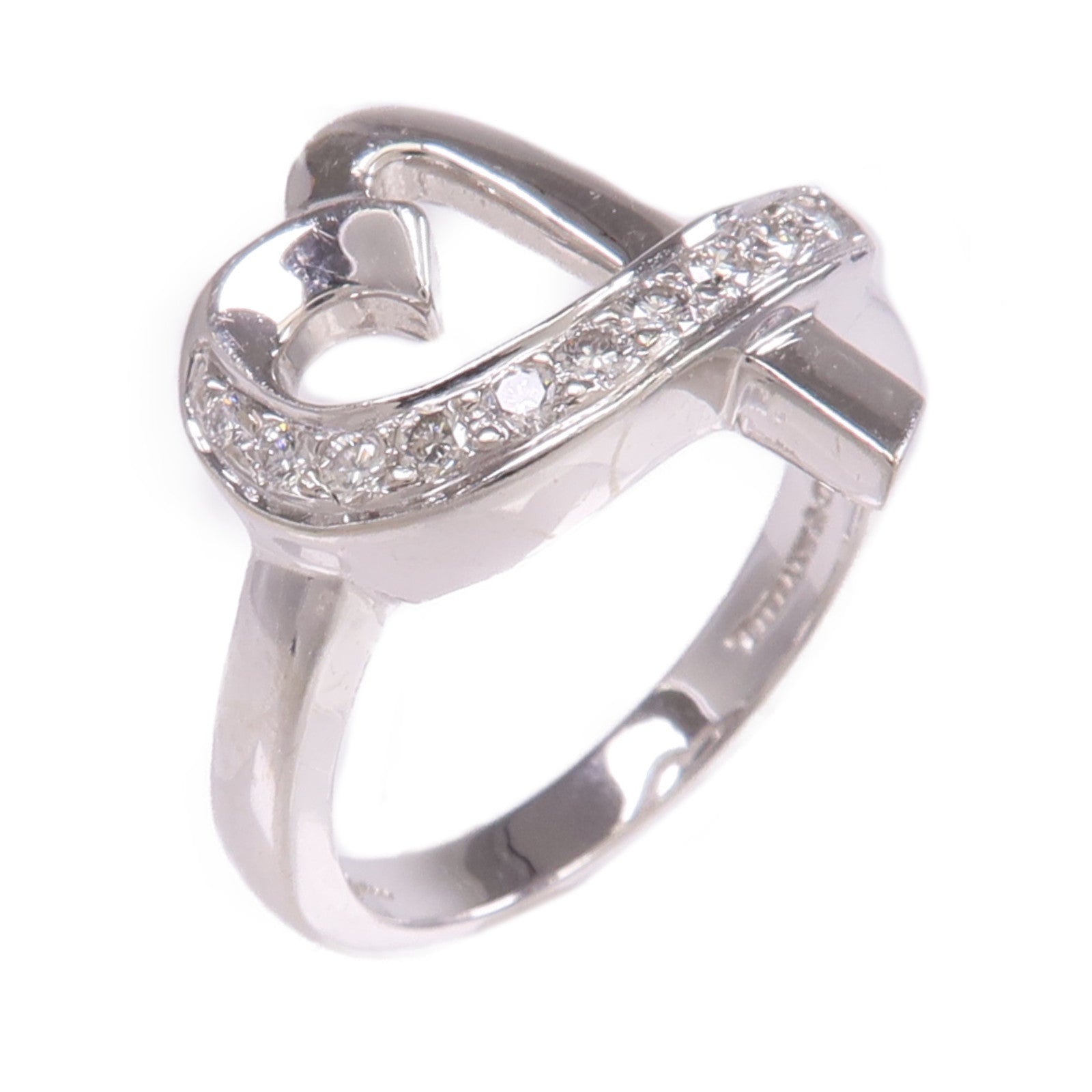 TIFFANY＆CO 【激減優惠】18K白金Diamond Ring鑽石戒指US#4.5