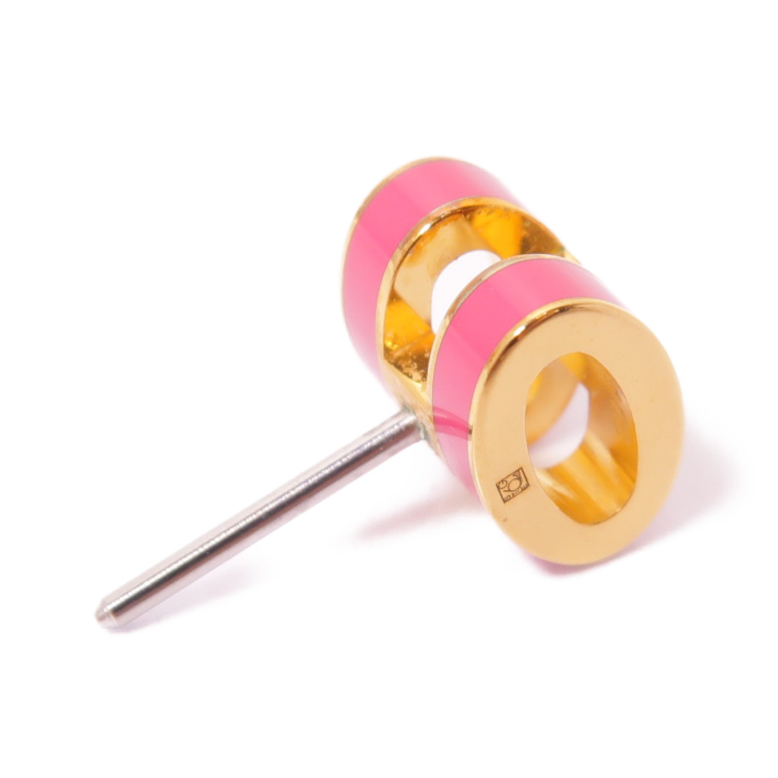 HERMES 金屬Pop H Earrings耳環粉紅色/金色
